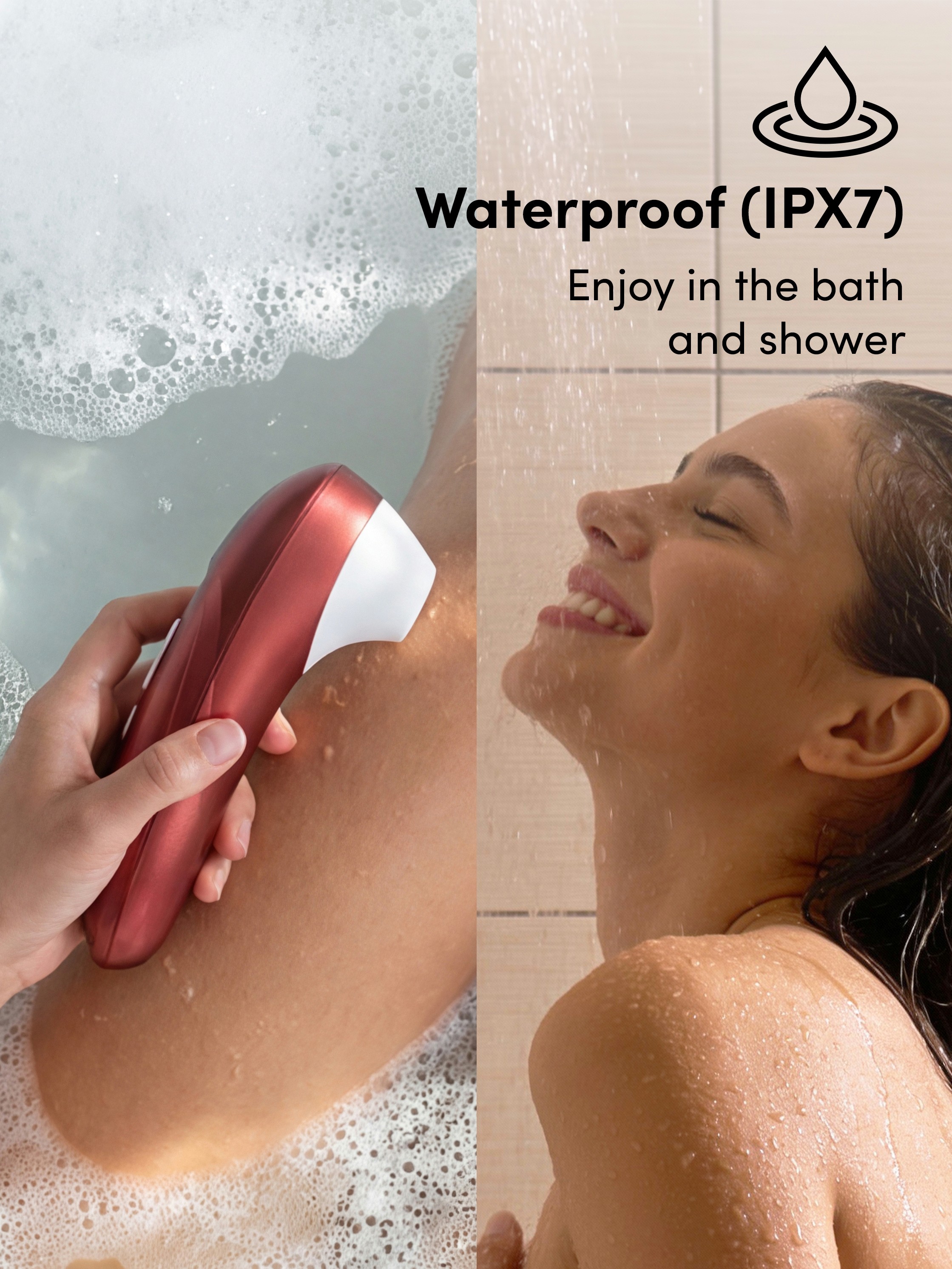 Womanizer Pro Bordeaux Red Rechargeable Clitoral Suction Stimulator, Red, hi-res