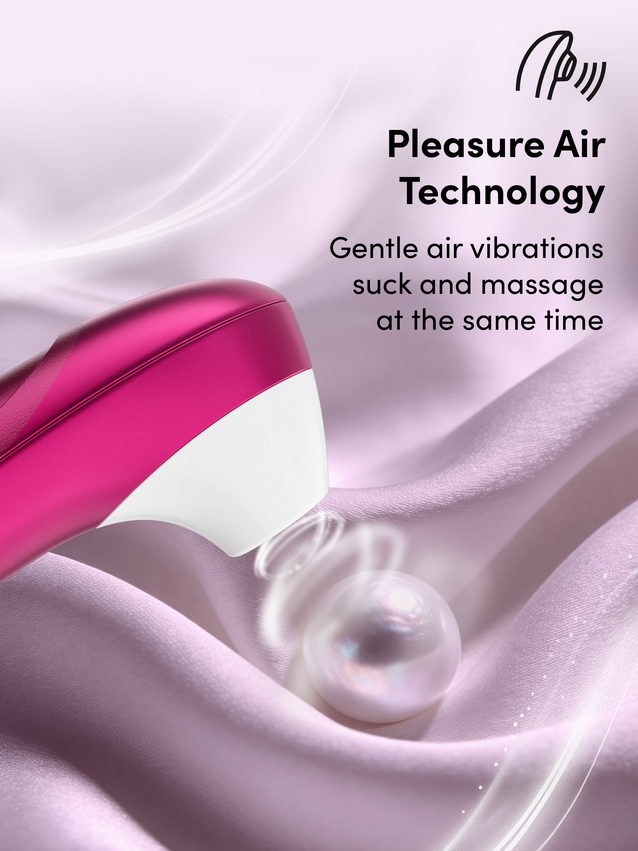 Womanizer Pro Vibrant Pink Rechargeable Clitoral Suction Stimulator, Pink, hi-res