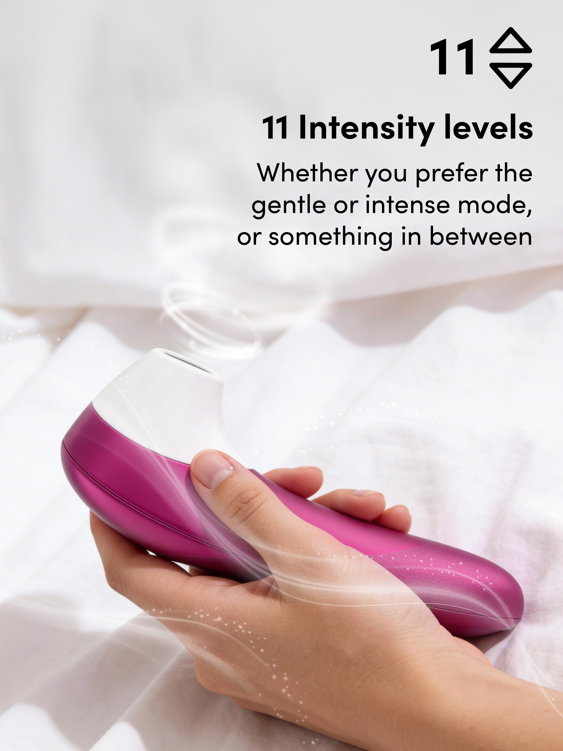 Womanizer Pro Vibrant Pink Rechargeable Clitoral Suction Stimulator, Pink, hi-res