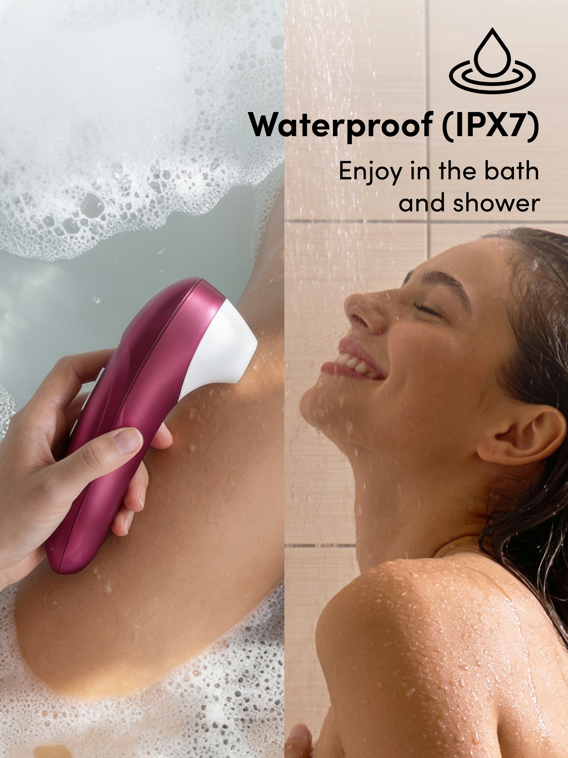 Womanizer Pro Vibrant Pink Rechargeable Clitoral Suction Stimulator, Pink, hi-res