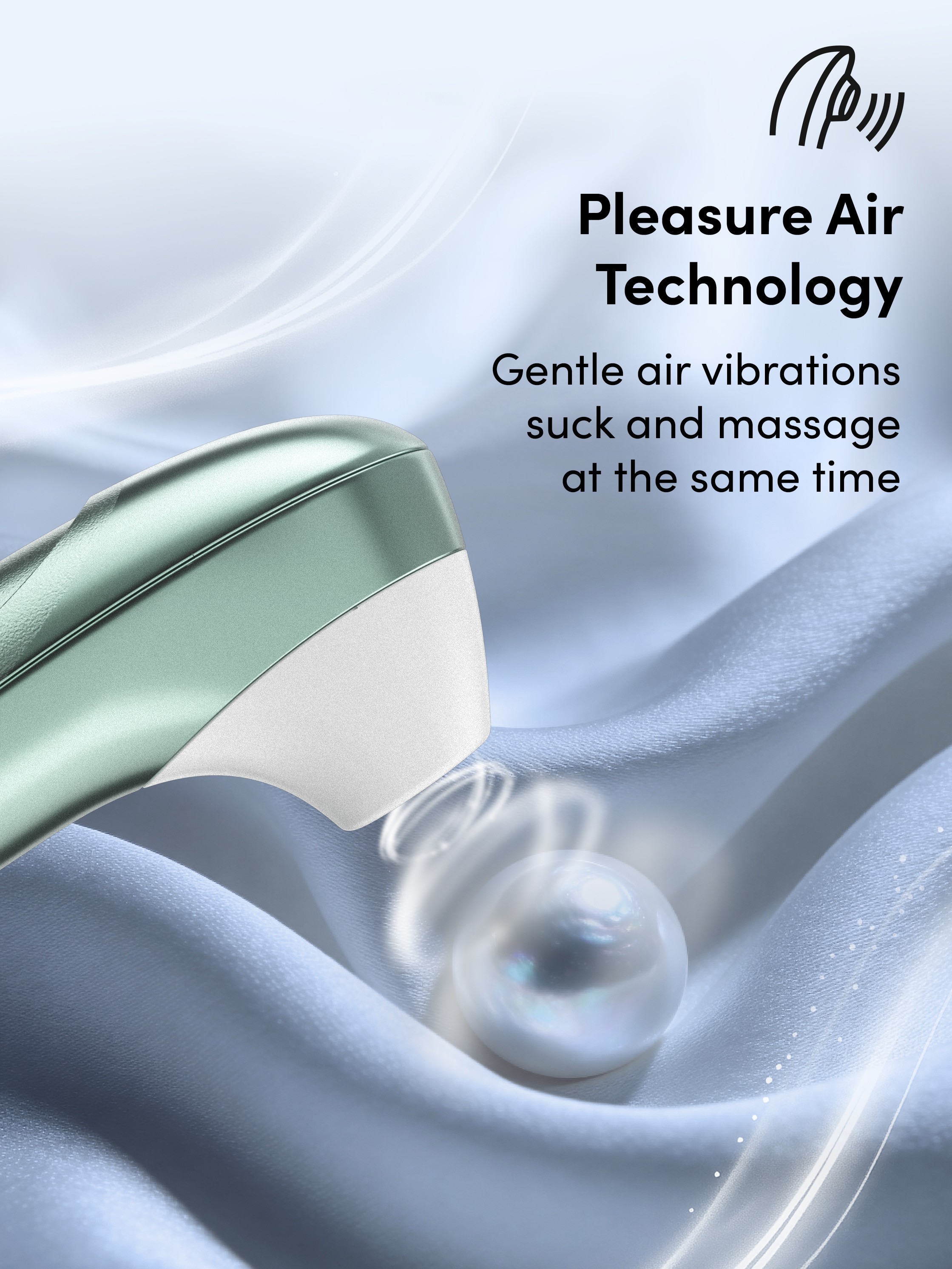 Womanizer Pro Sage Green Rechargeable Clitoral Suction Stimulator, Green, hi-res