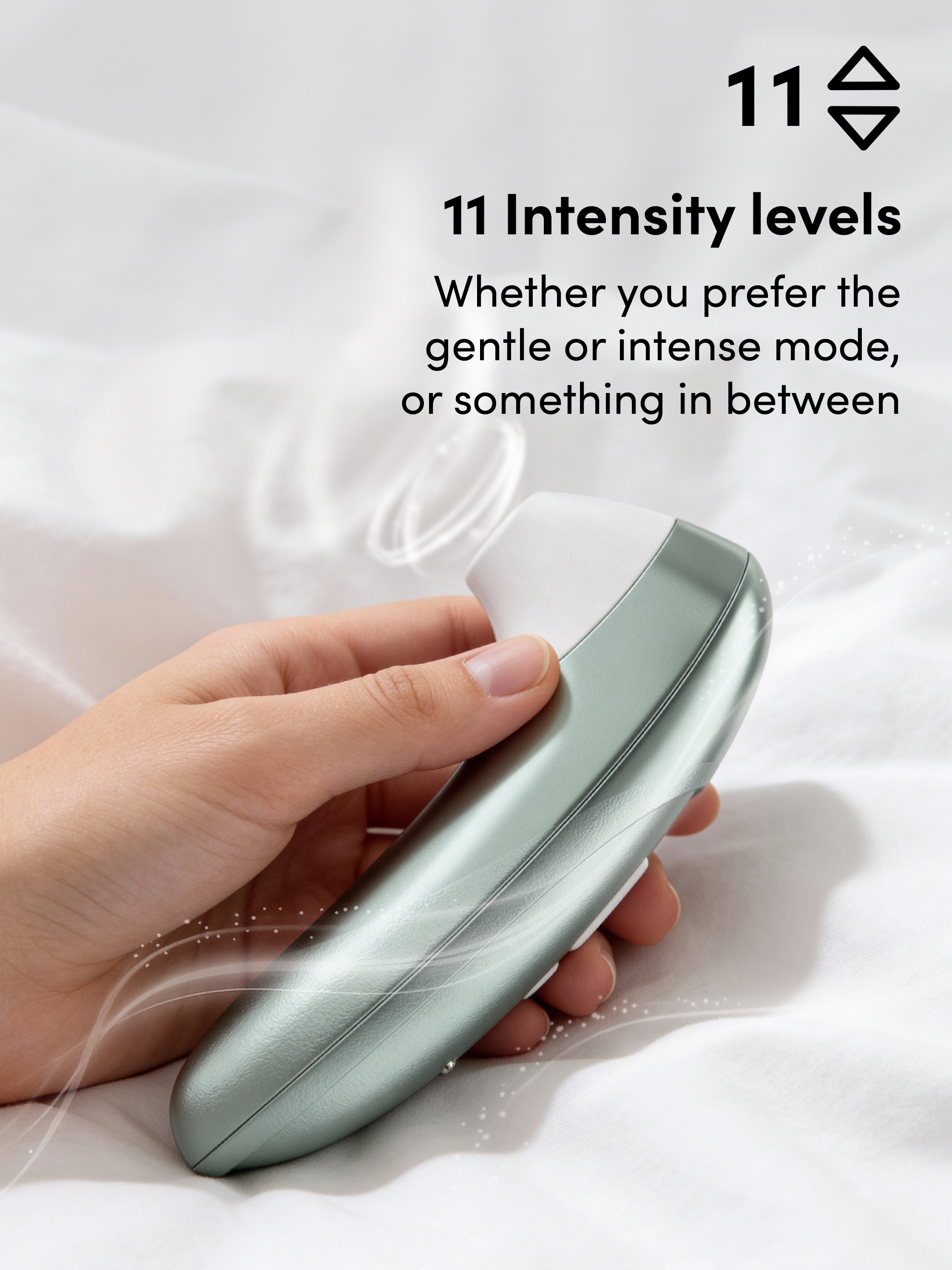 Womanizer Pro Sage Green Rechargeable Clitoral Suction Stimulator, Green, hi-res