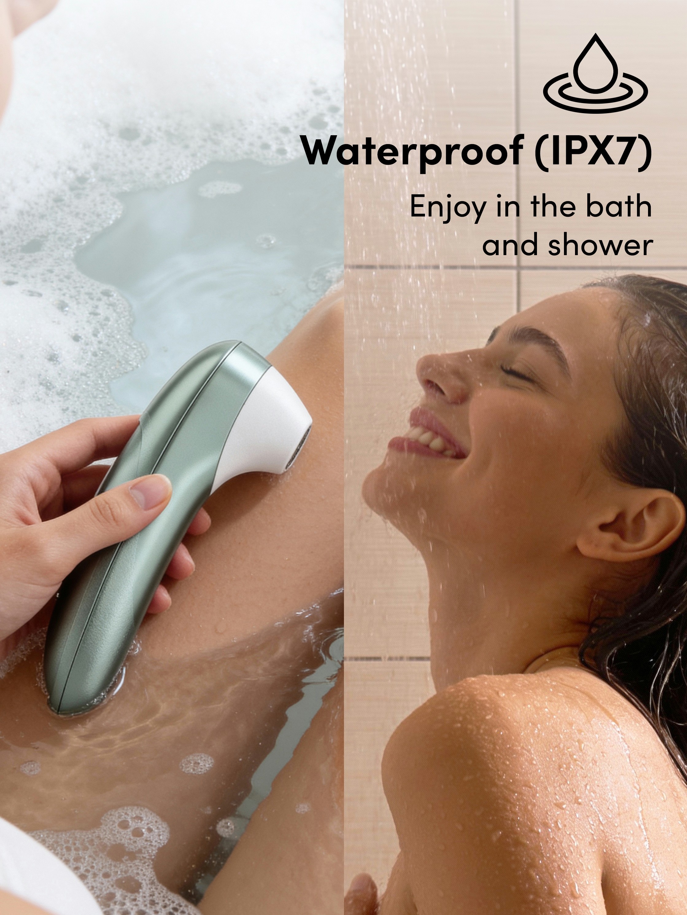 Womanizer Pro Sage Green Rechargeable Clitoral Suction Stimulator, Green, hi-res