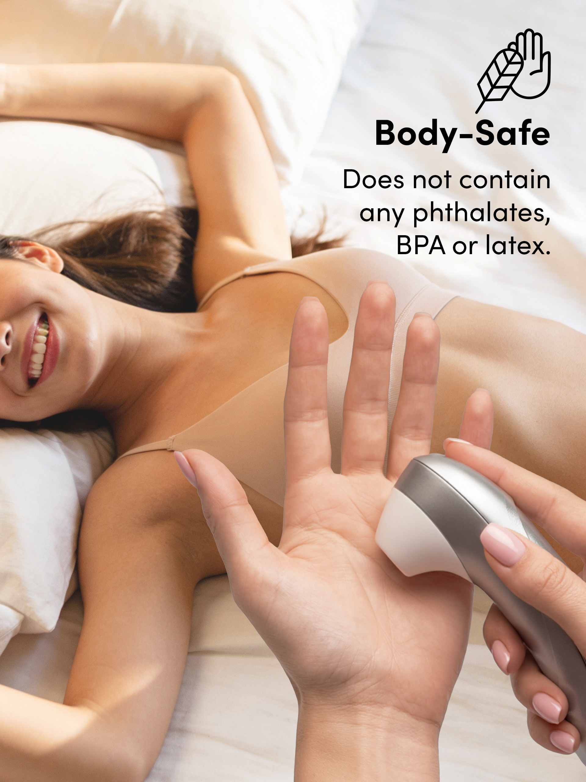 Womanizer Pro Silver Grey Rechargeable Clitoral Suction Stimulator, Silver, hi-res