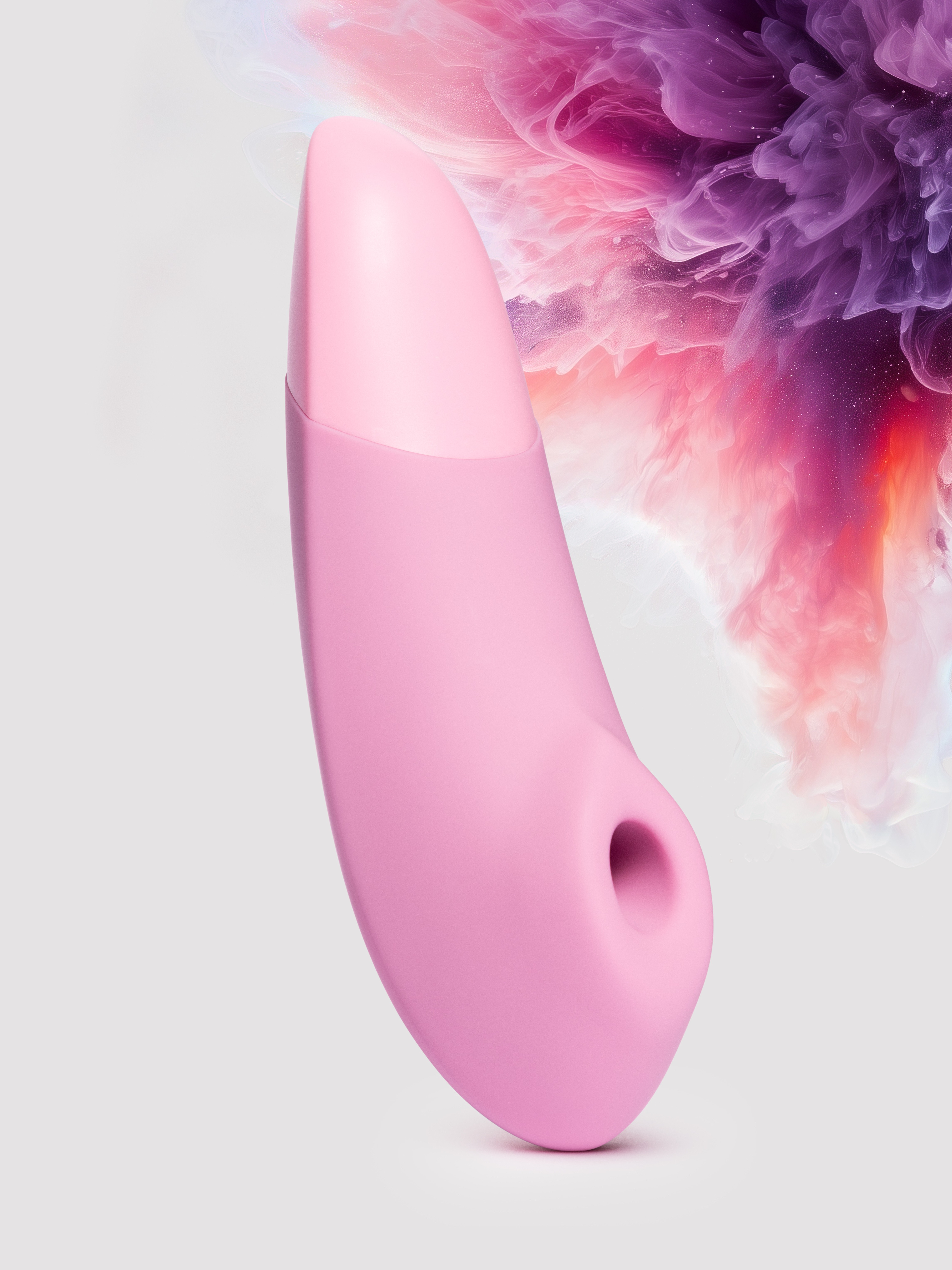 Womanizer Enhance Special Edition Pink Rose Pleasure Air Clitoral Vibrator, Gold, hi-res