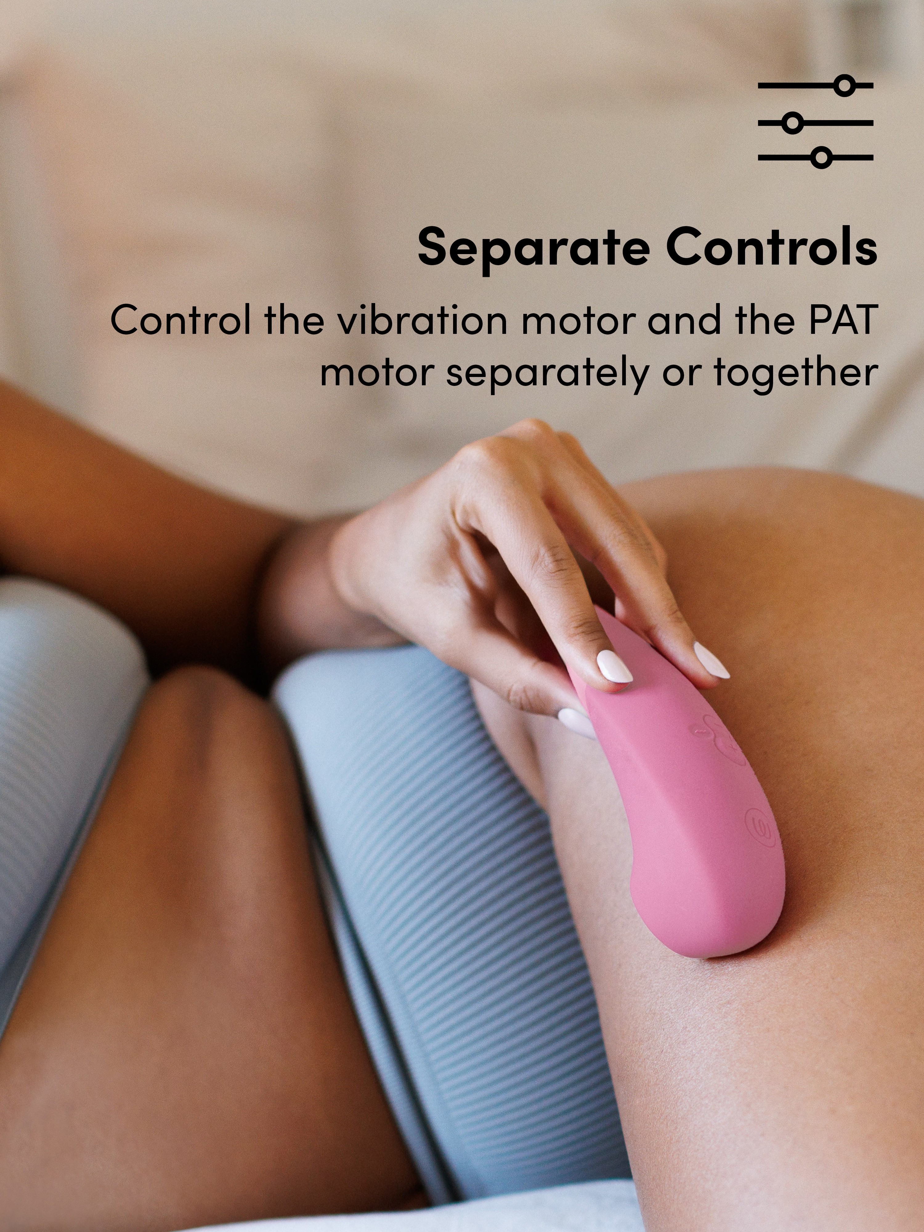 Womanizer Enhance Special Edition Pink Rose Pleasure Air Clitoral Vibrator, Light Pink, hi-res