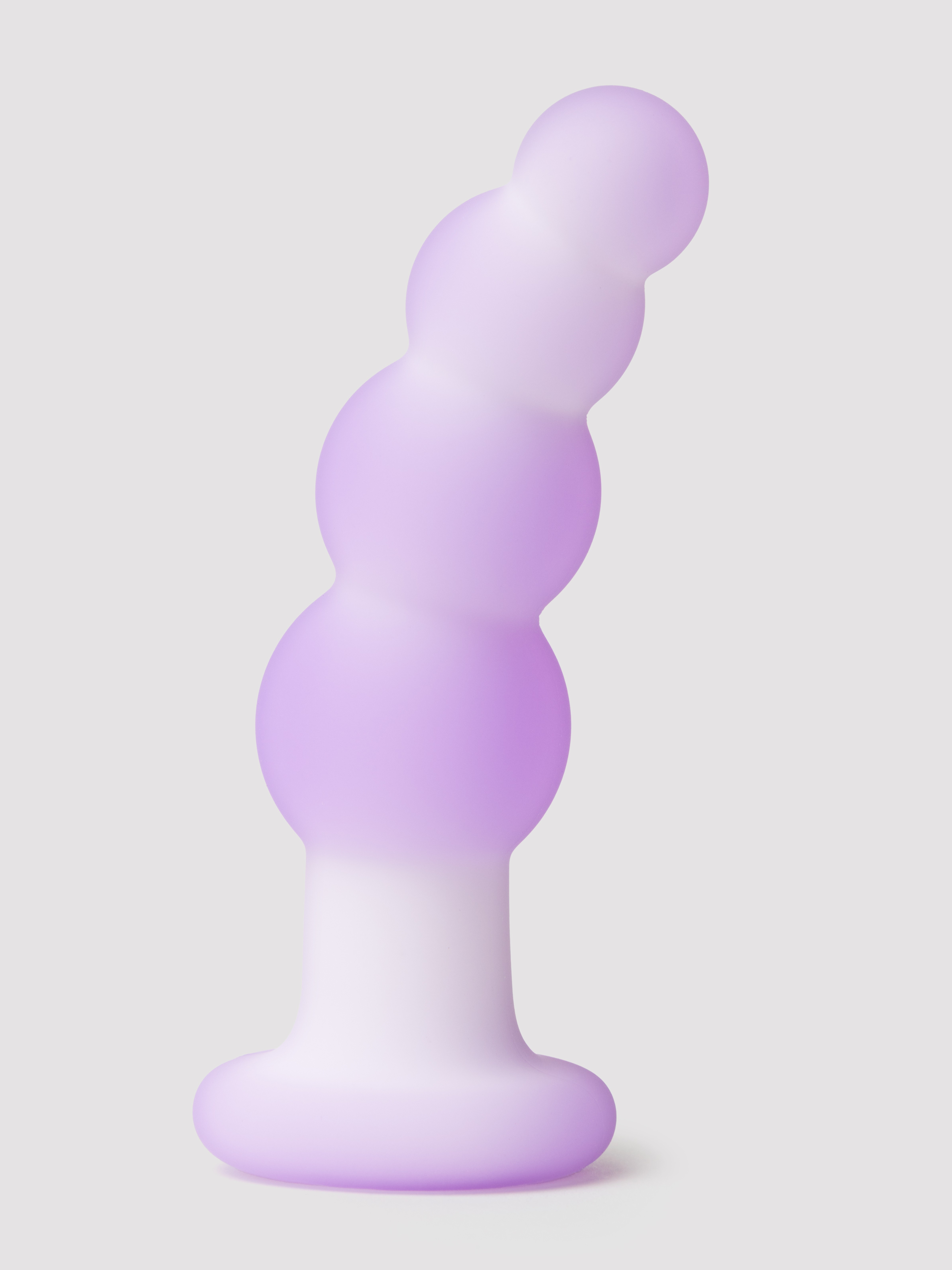 Lavender Haze Beaded Curved Vibrating Anal Probe, Purple, hi-res