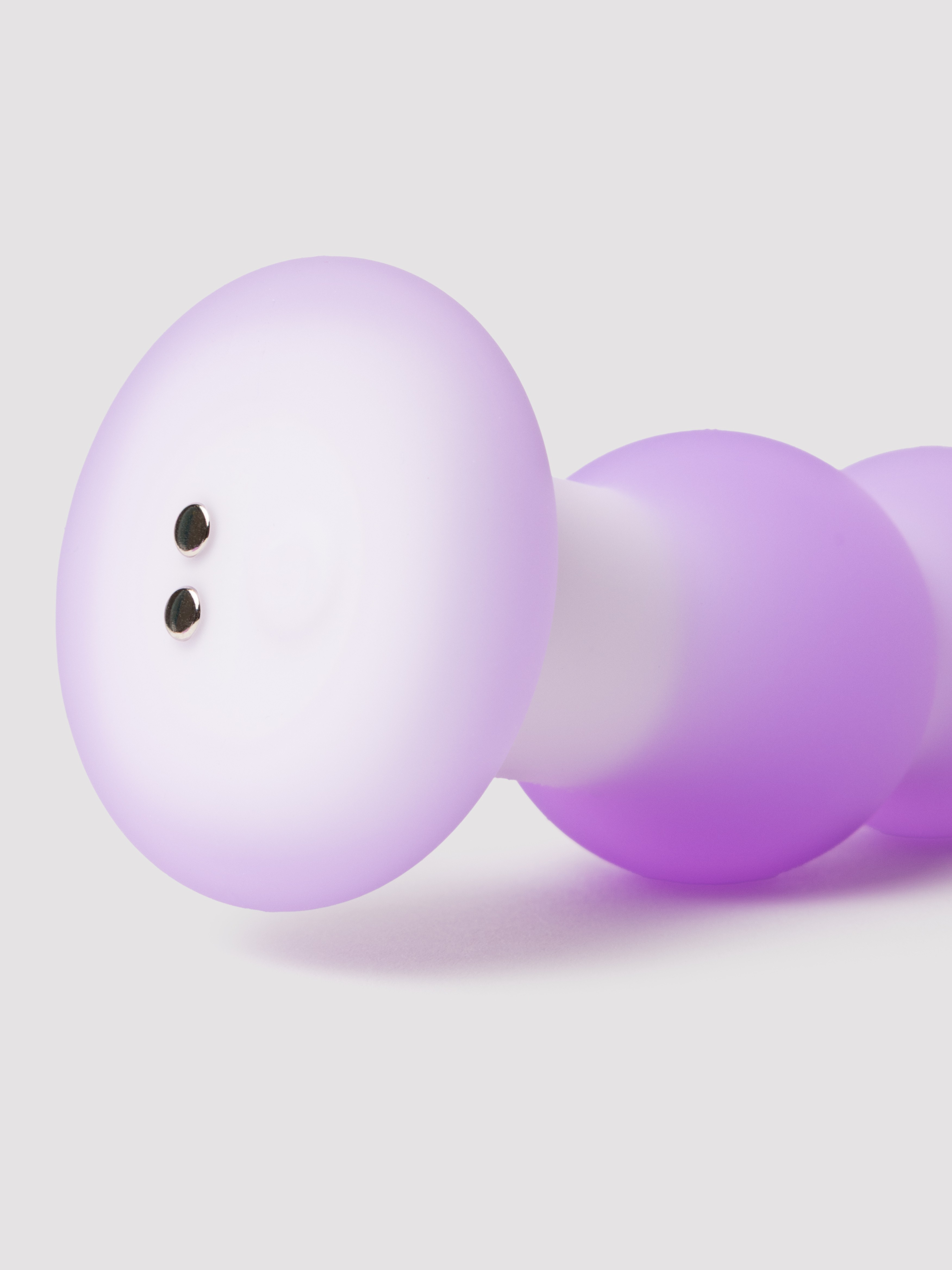 Lavender Haze Beaded Curved Vibrating Anal Probe, Purple, hi-res