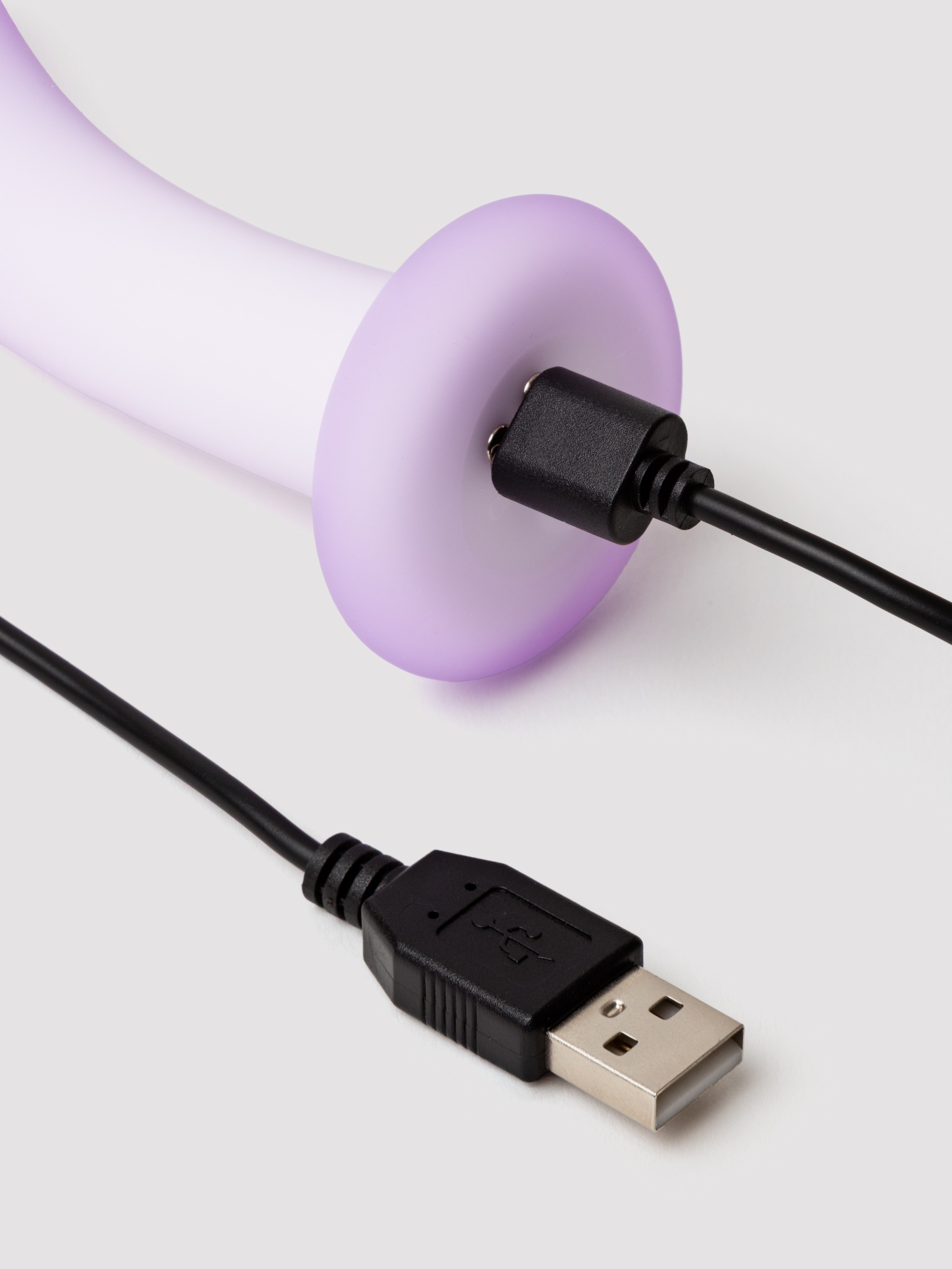 Lavender Haze Slender Curved Dildo Vibrator, Purple, hi-res