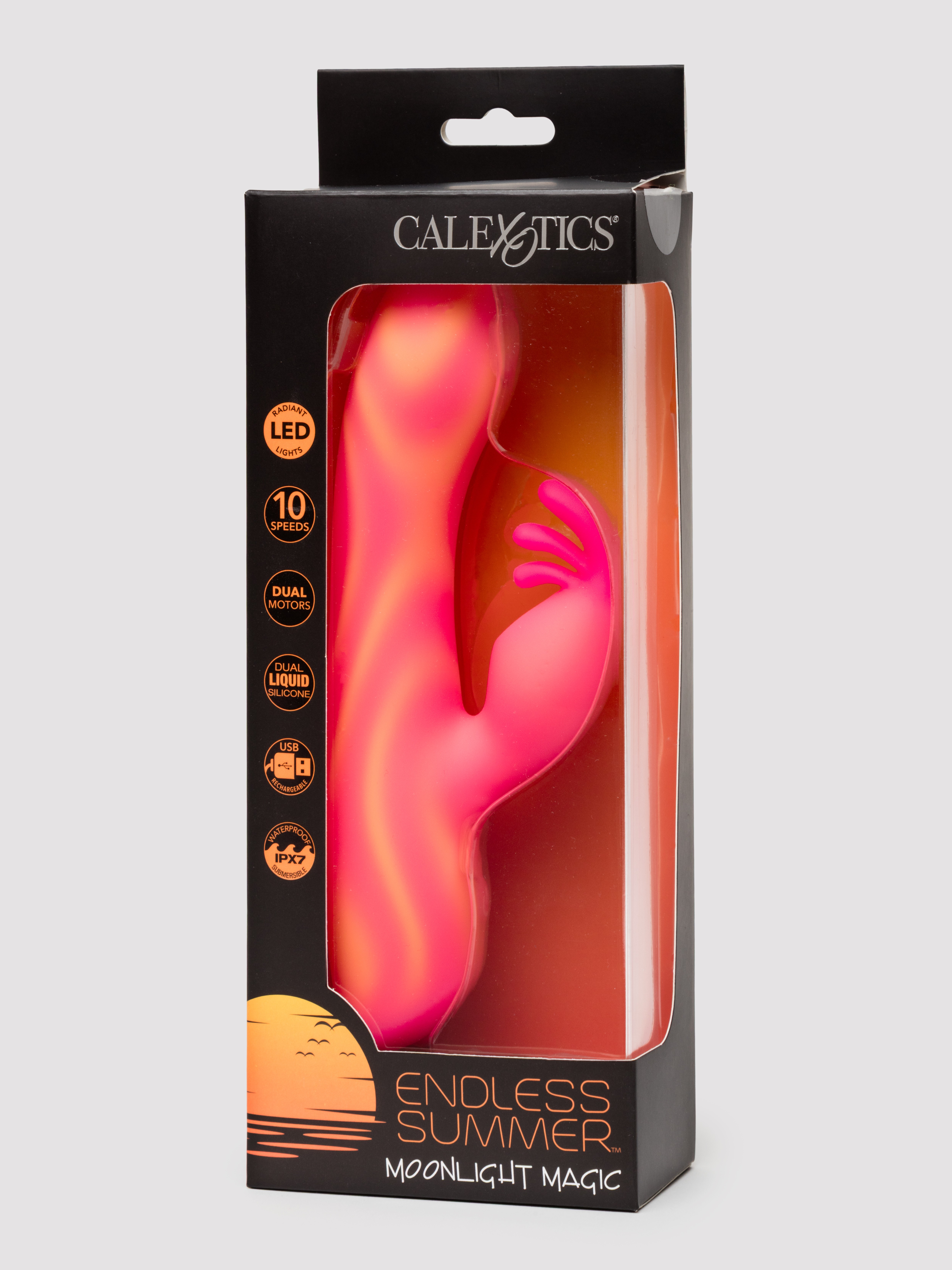 Endless Summer Moonlight Magic Light Up Rabbit Vibrator, Pink, hi-res
