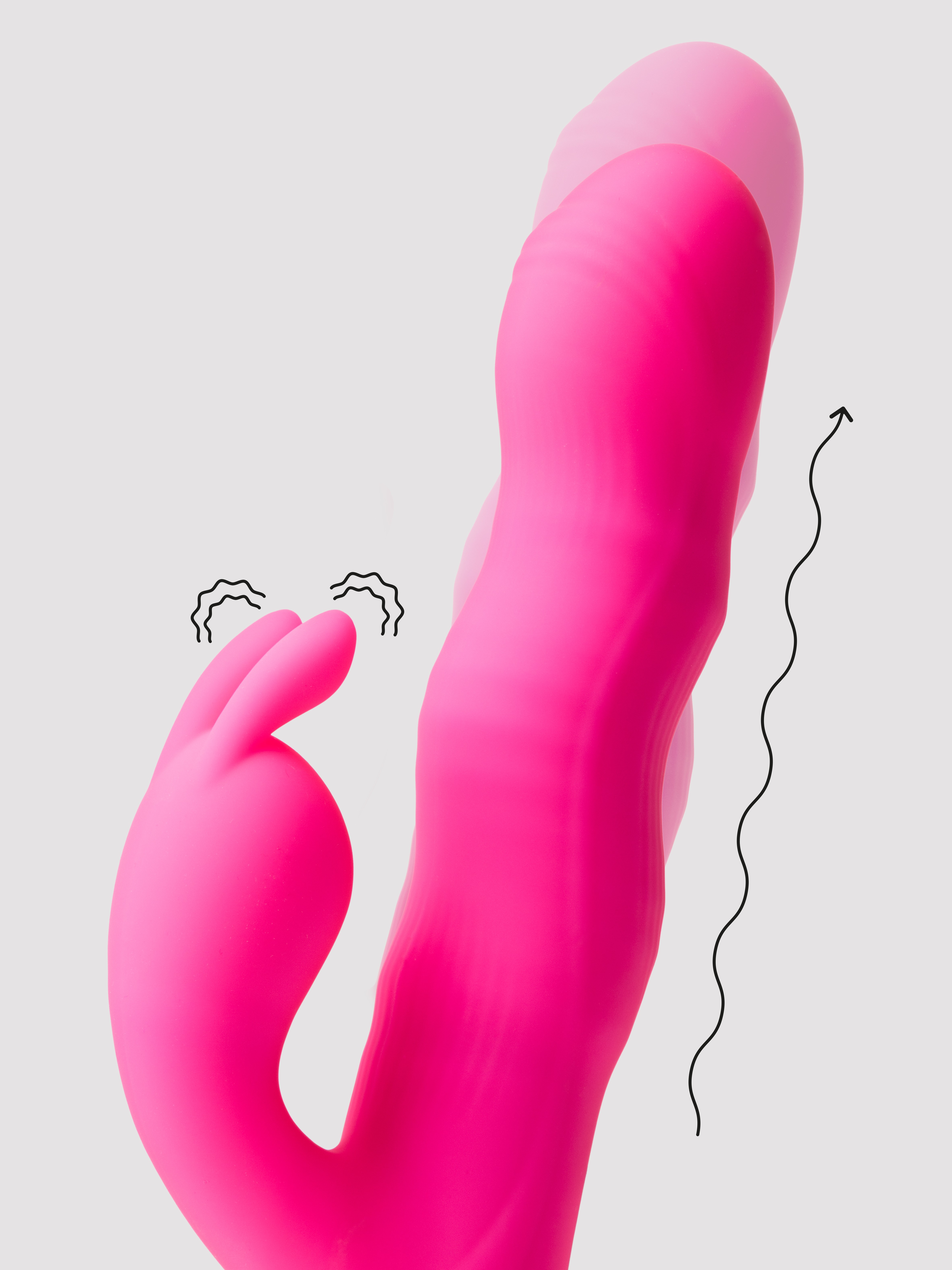 Enchanted Wave Powerful Rabbit Vibrator, Black, hi-res