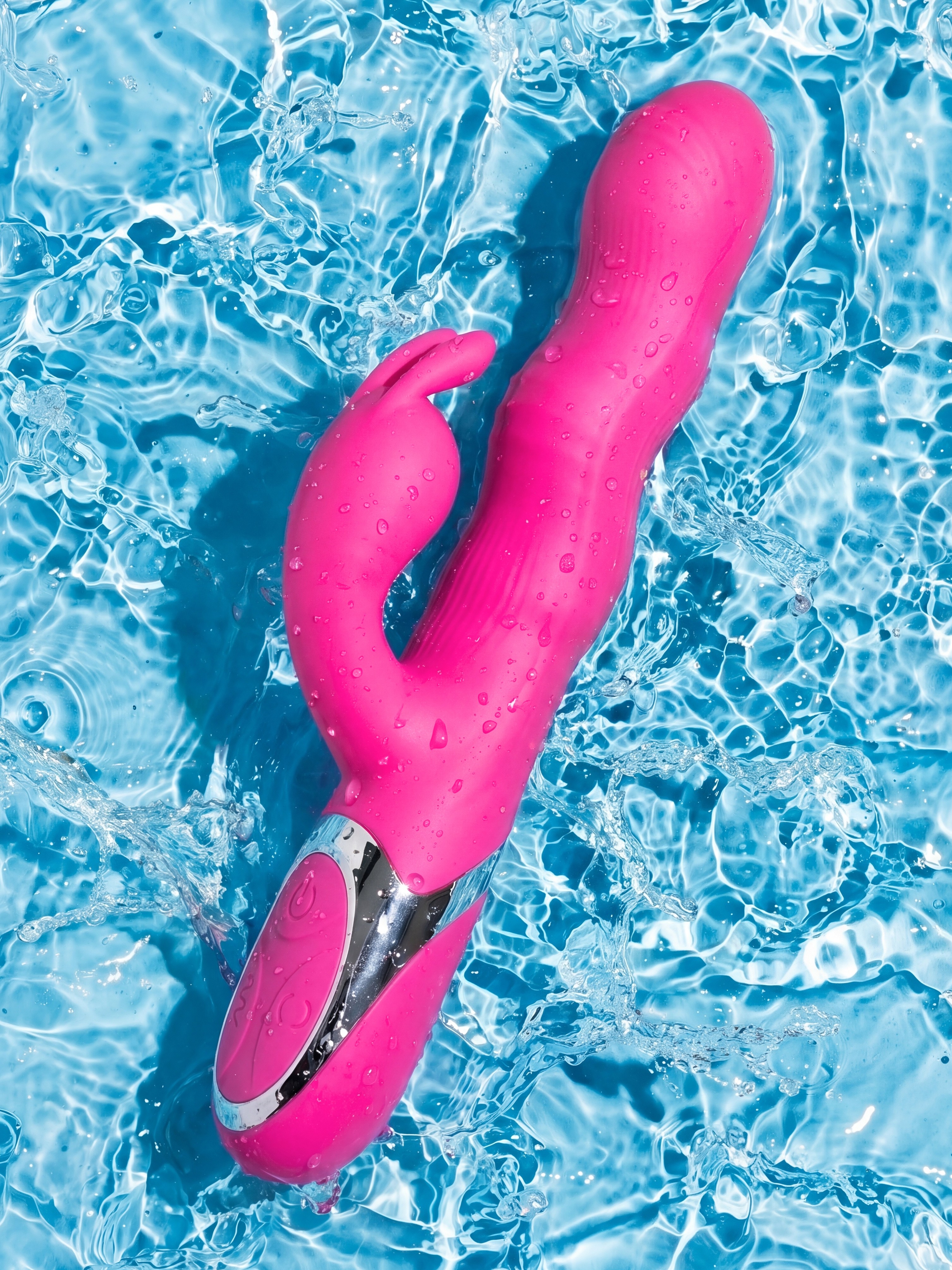 Enchanted Wave Powerful Rabbit Vibrator, Black, hi-res