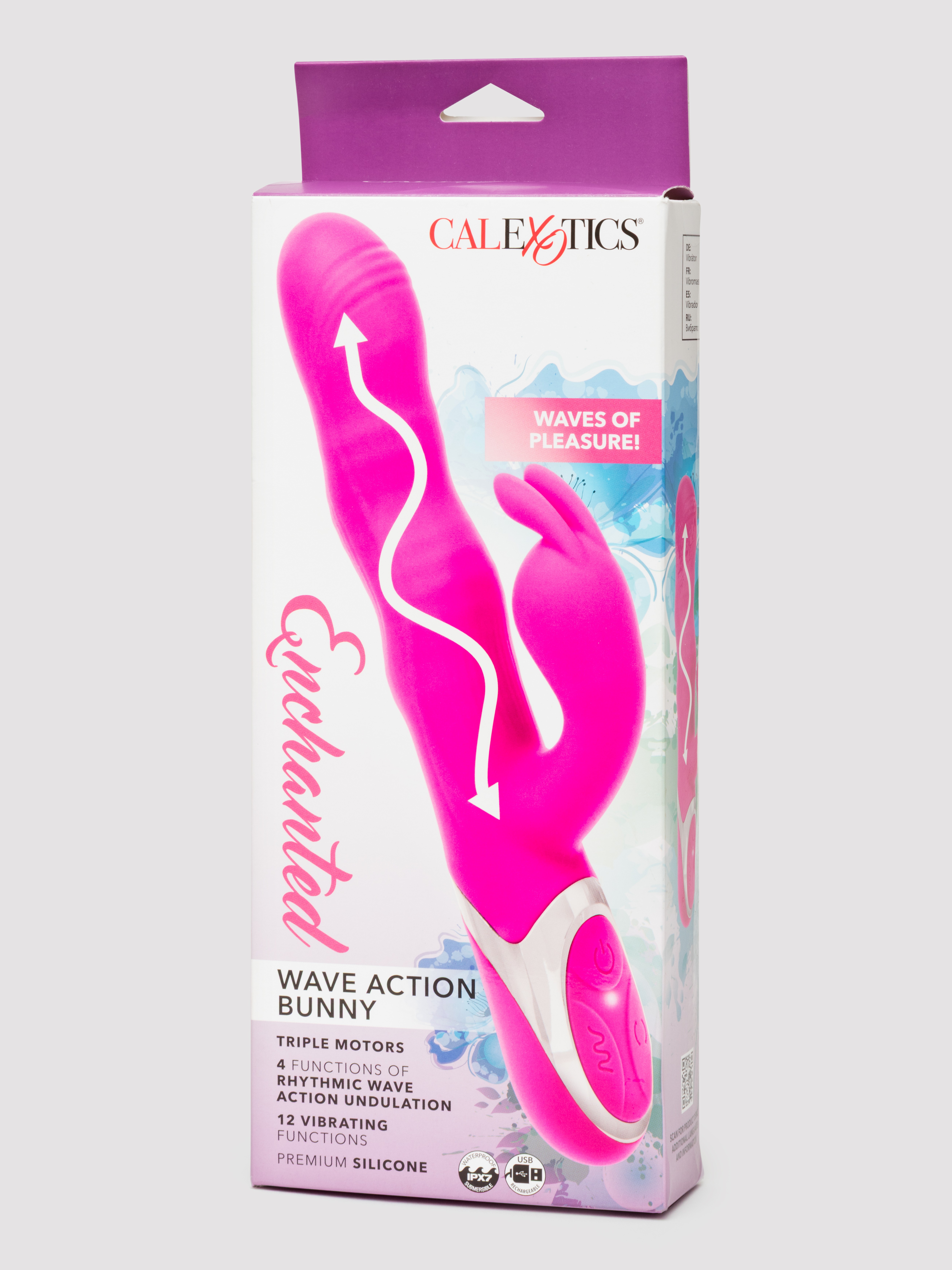 Enchanted Wave Powerful Rabbit Vibrator, Black, hi-res
