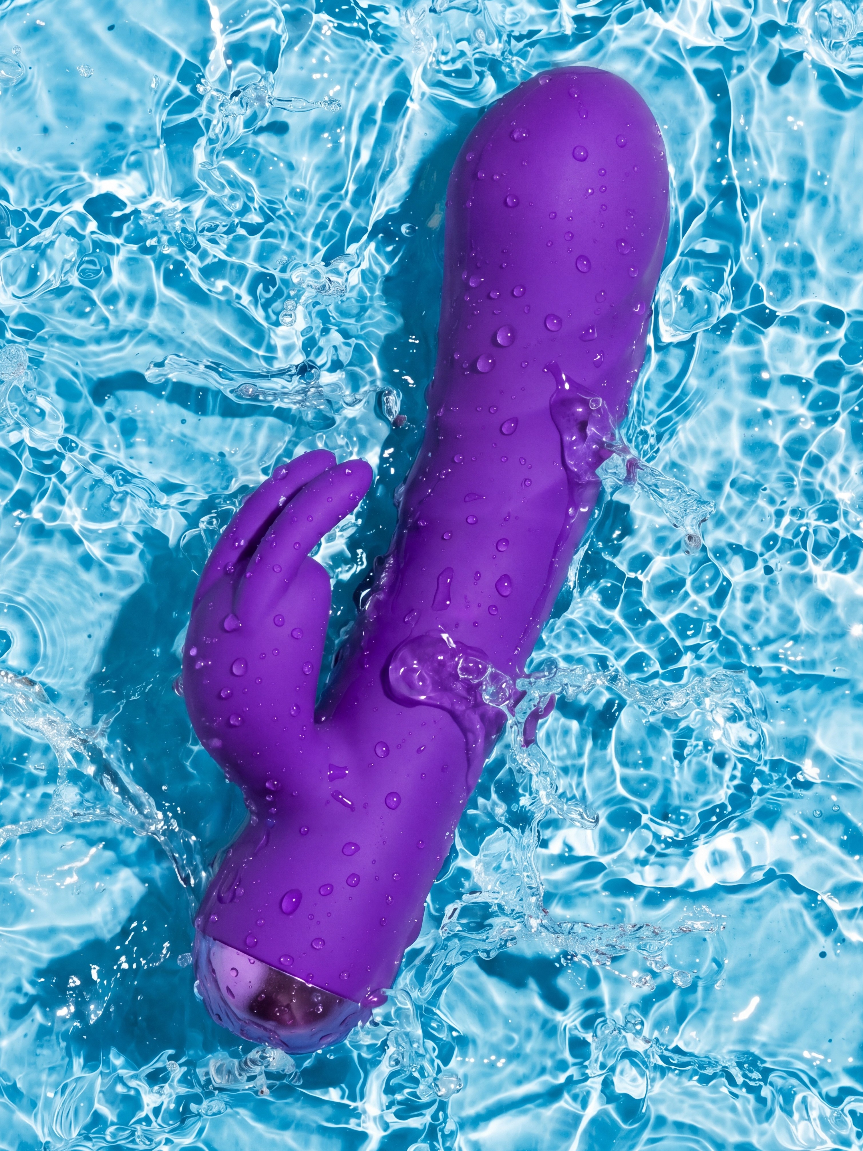 Extra Thicc Deep-Thrusting Rabbit Vibrator, Purple, hi-res