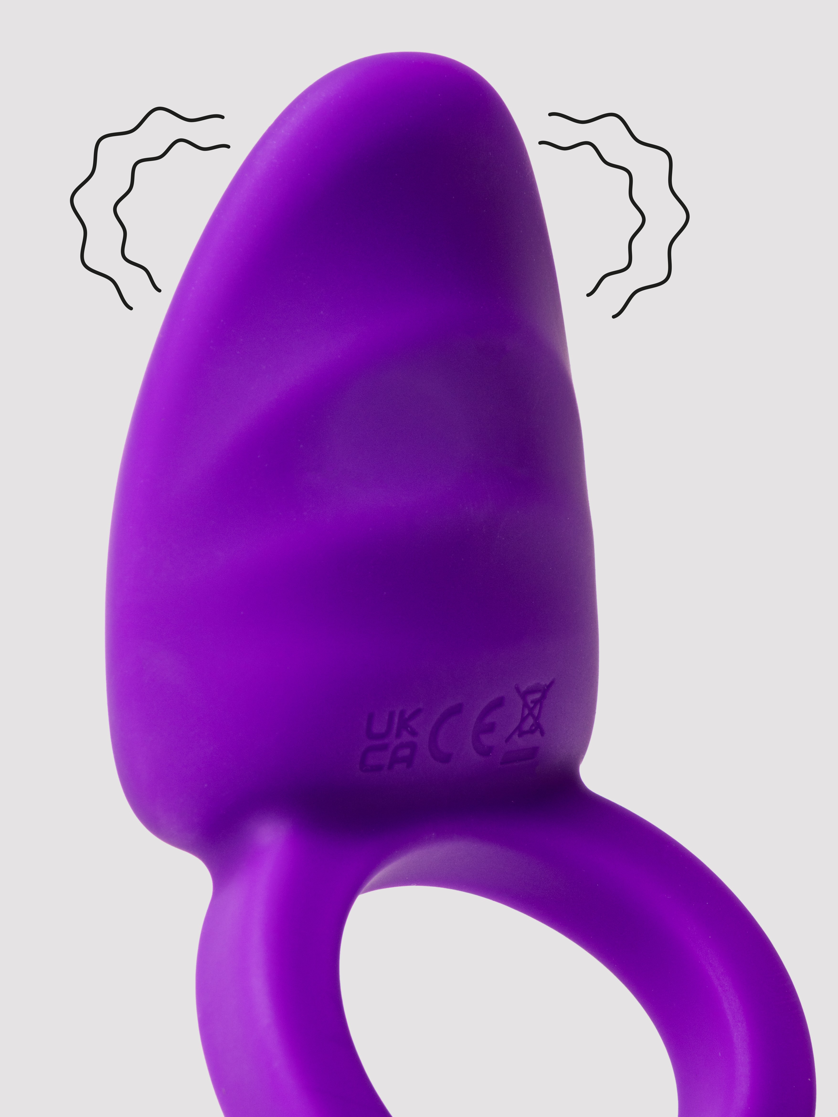 Closer Intimate Passion Rechargeable Dual Stimulation Cock Ring, Purple, hi-res