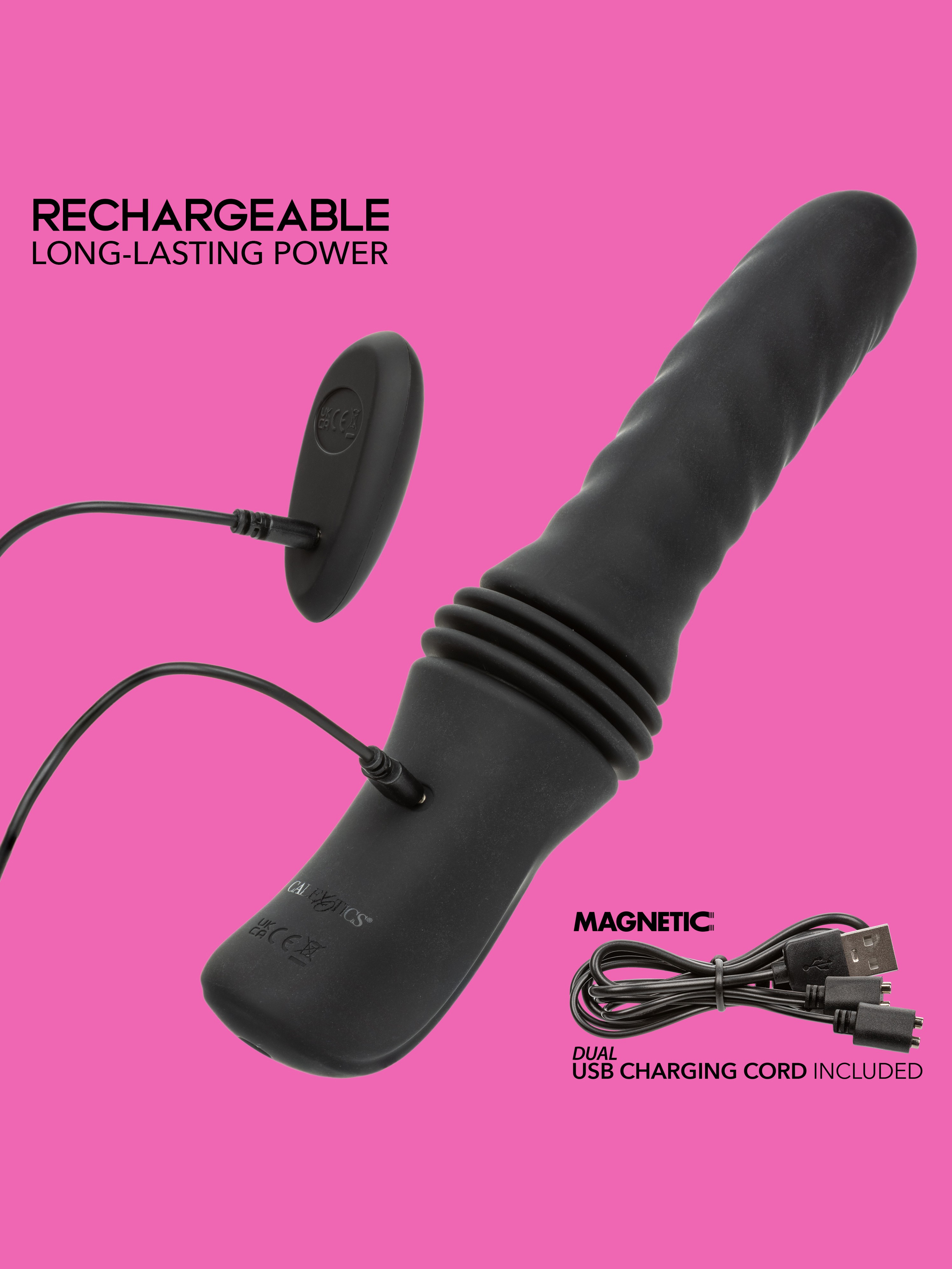 OverDrive Remote Control Waterproof Thrusting Sex Machine, Black, hi-res