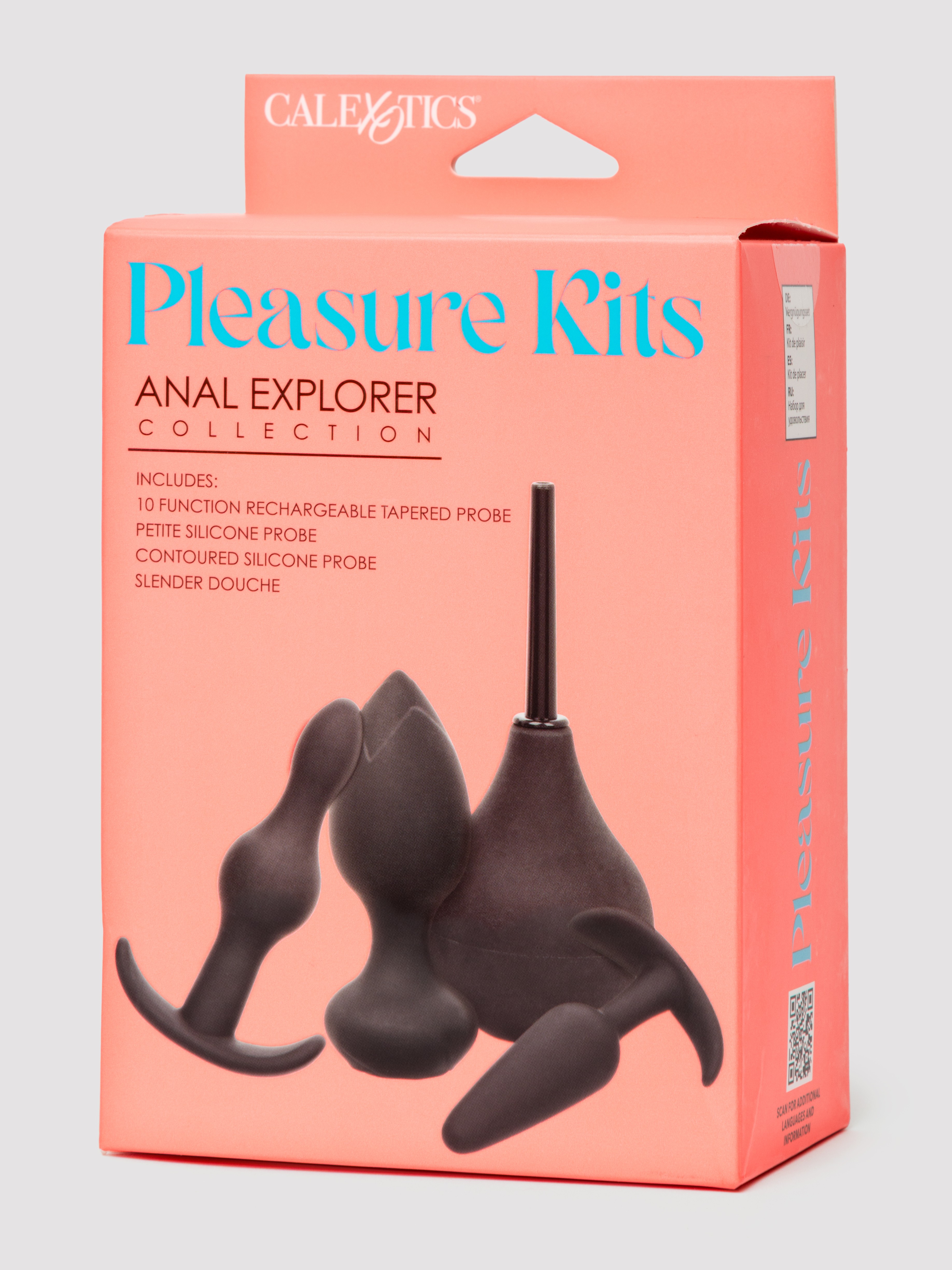Pleasure Kits Anal Explorer Kit (4 Piece), Black, hi-res