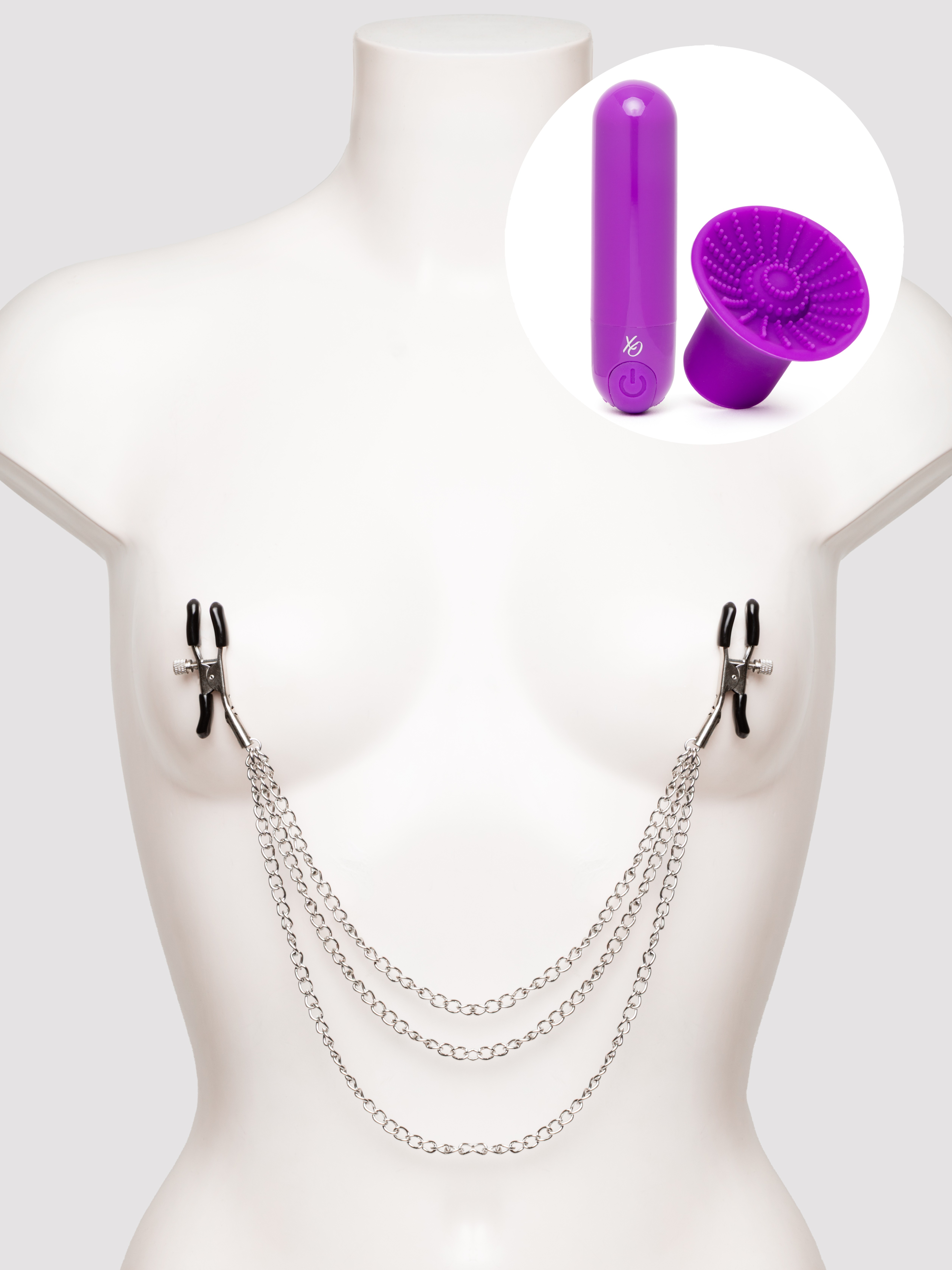 Pleasure Passion Nipple Play Collection (3 Piece), Purple, hi-res