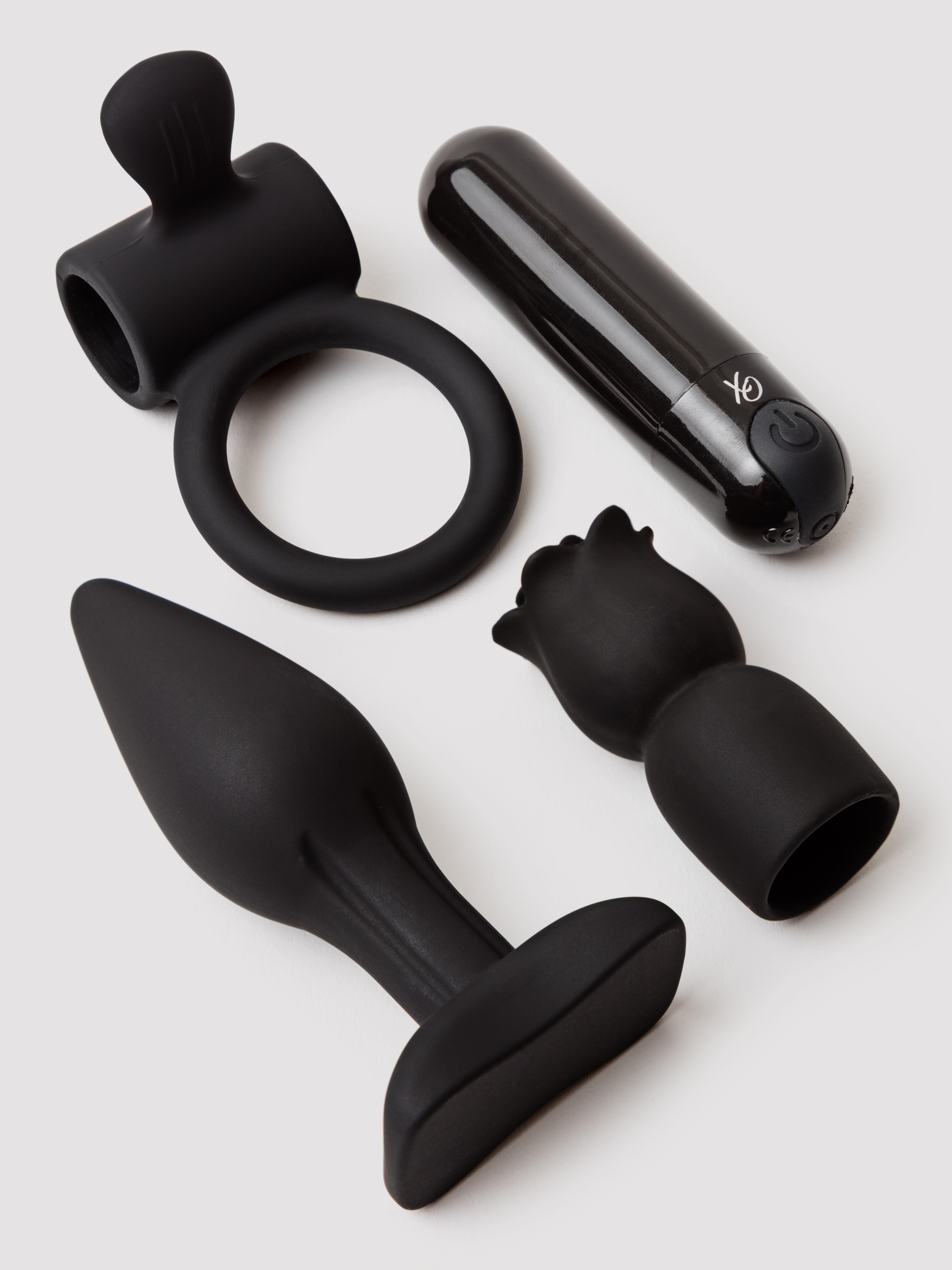 Pleasure Allure Couples Sex Toy Kit (4 Piece), Black, hi-res