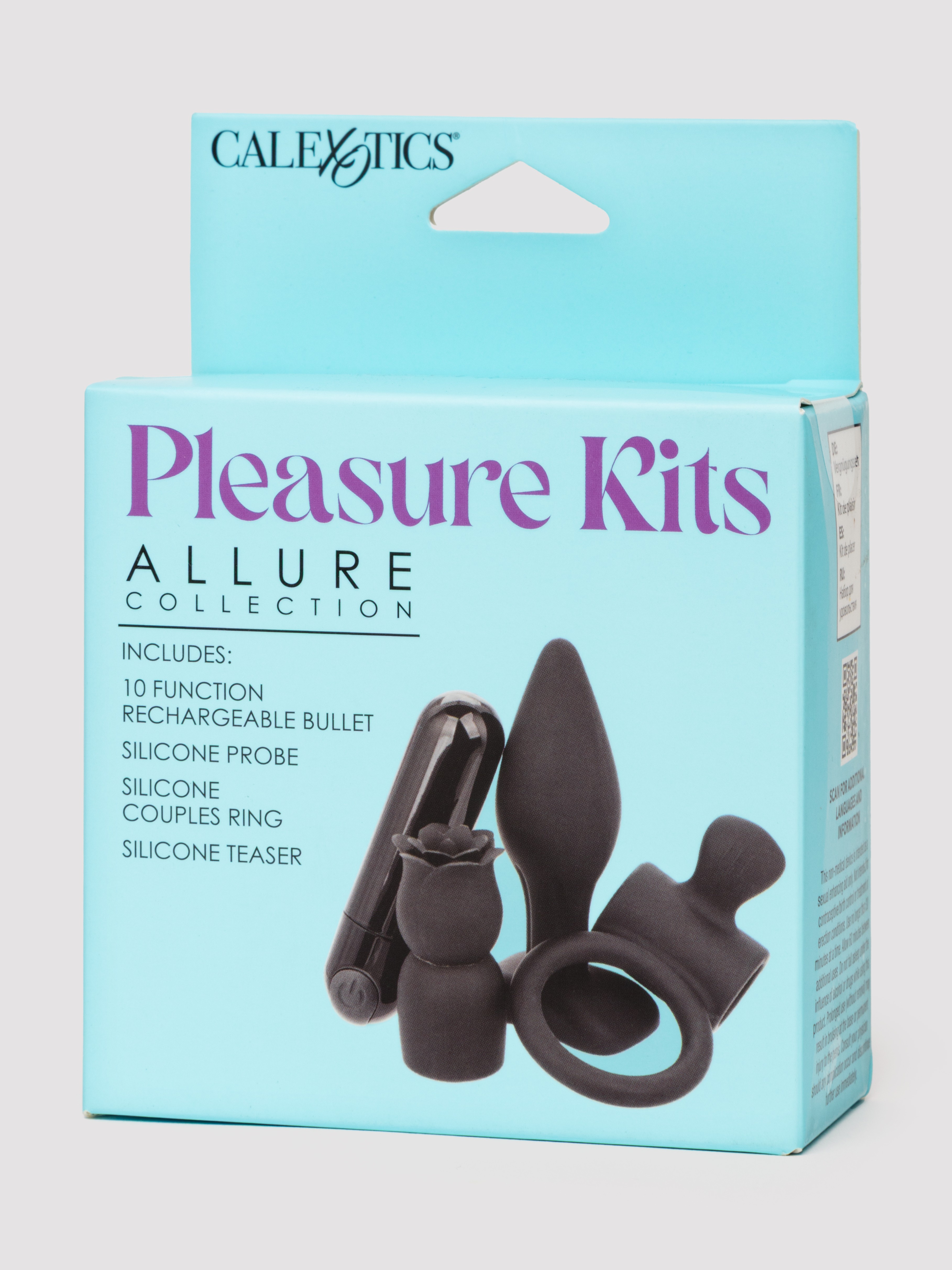 Pleasure Allure Couples Sex Toy Kit (4 Piece), Black, hi-res