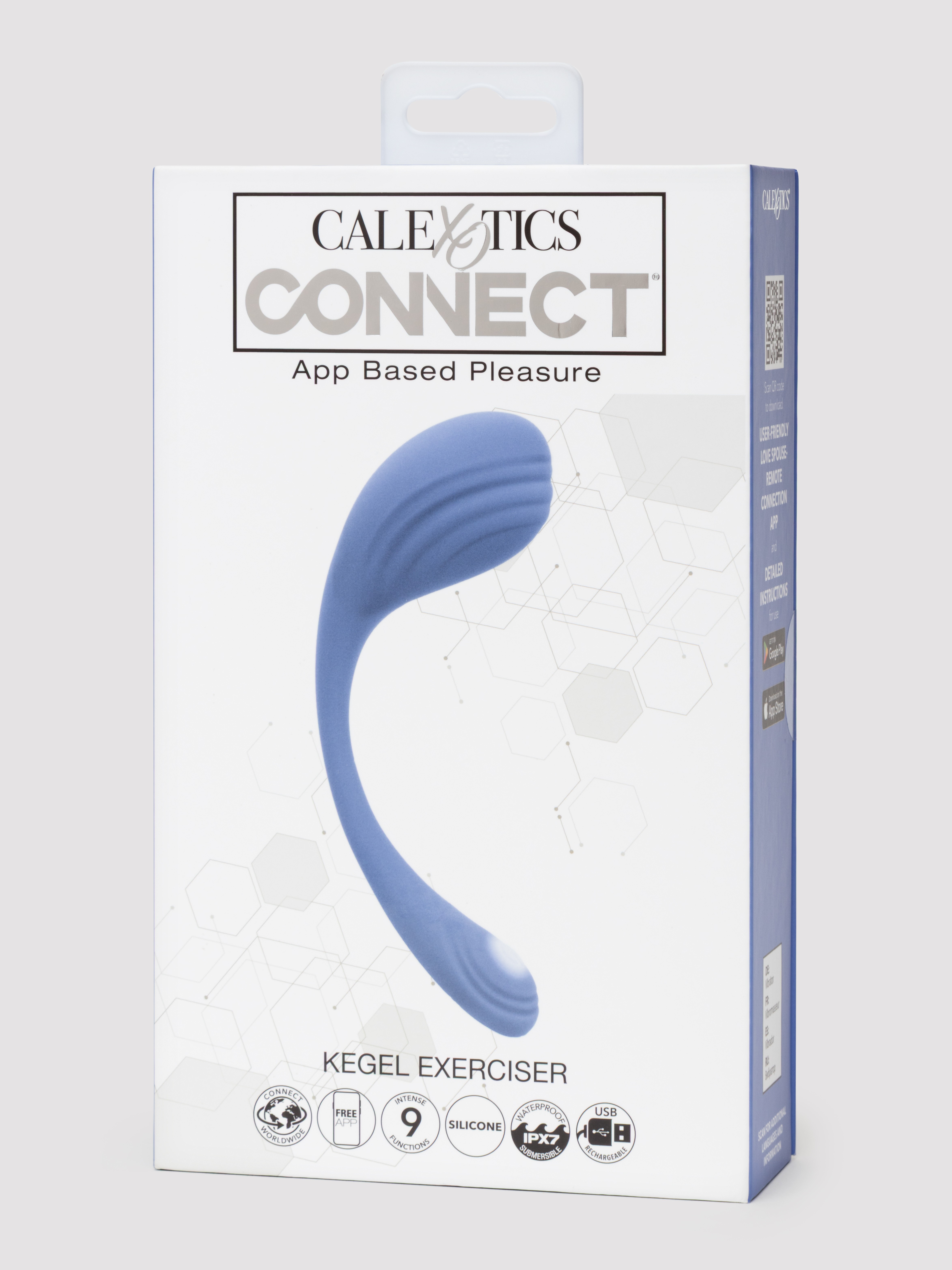 Connect App Controlled Wearable Vibrating Love Egg and Kegel Exerciser, Purple, hi-res