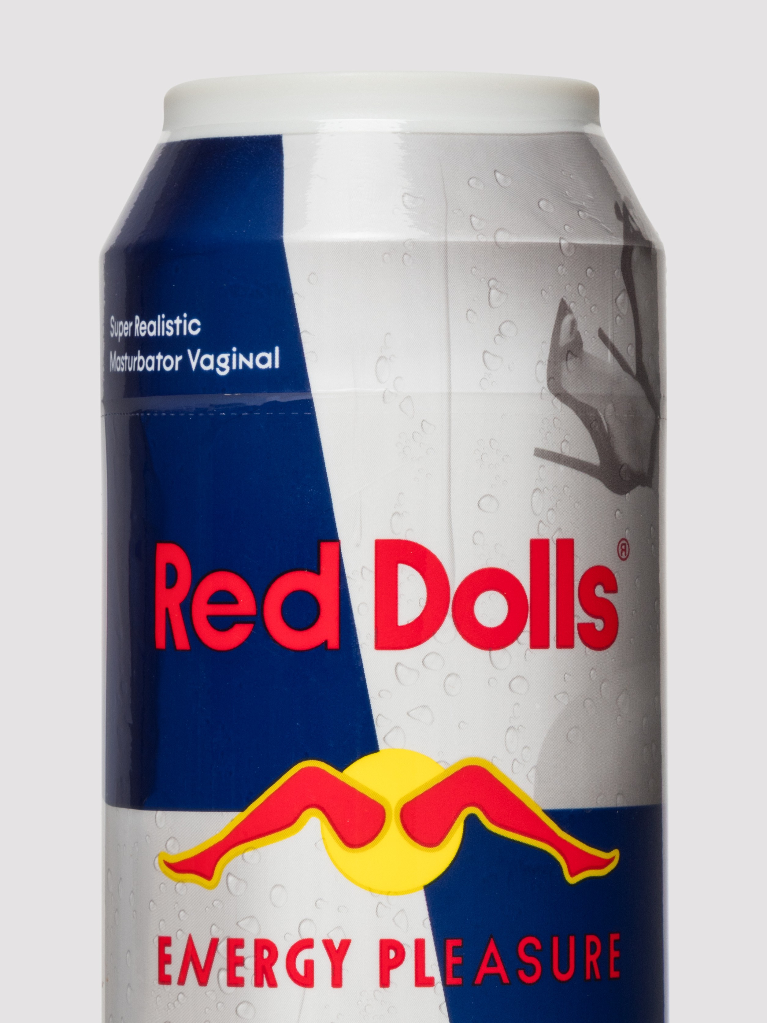 Red Doll Realistic Vagina Masturbator in a Can, Flesh Pink, hi-res