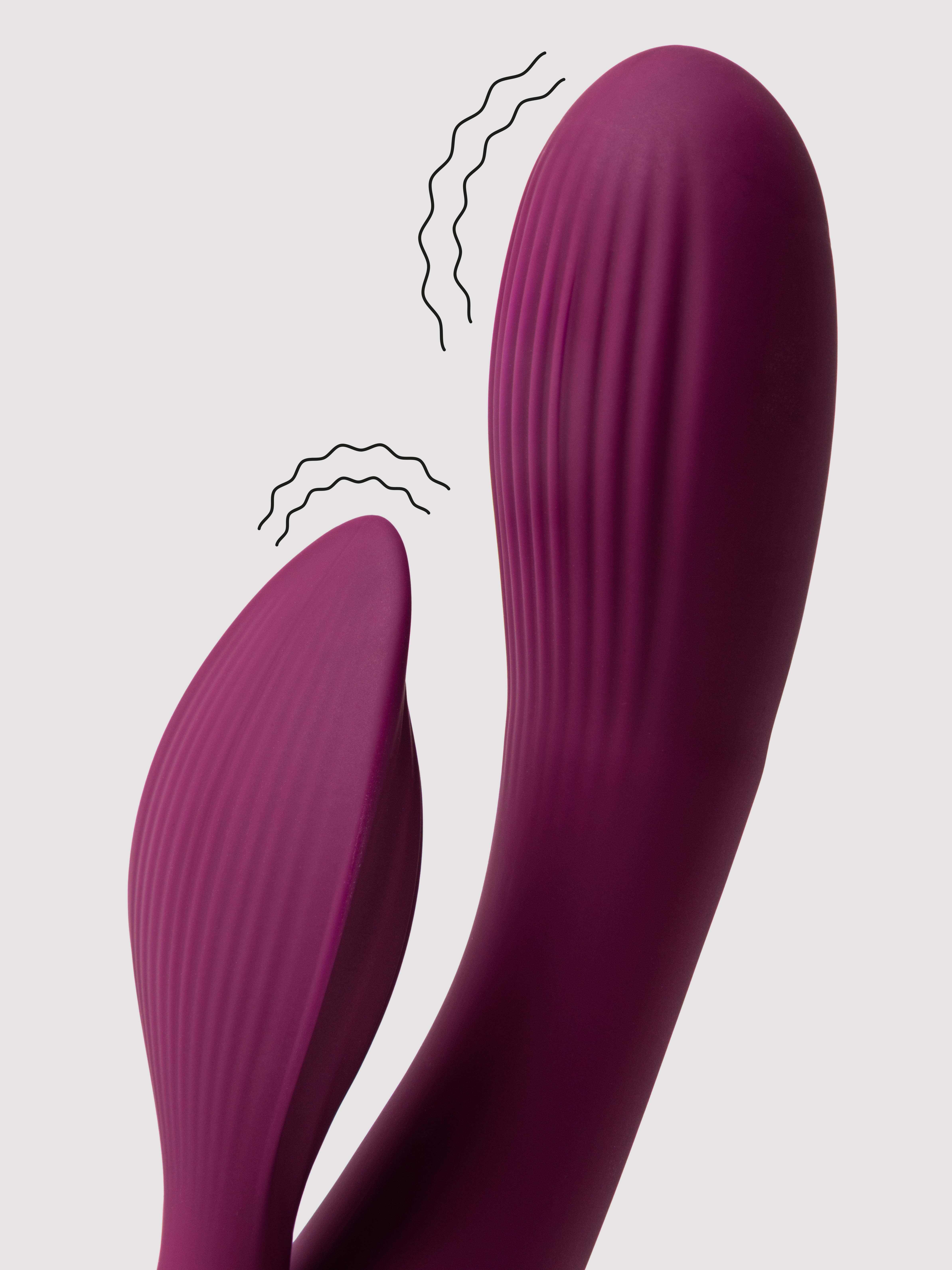 Rocks Off Lyanna Rechargeable Extra Powerful Rabbit Vibrator, Purple, hi-res