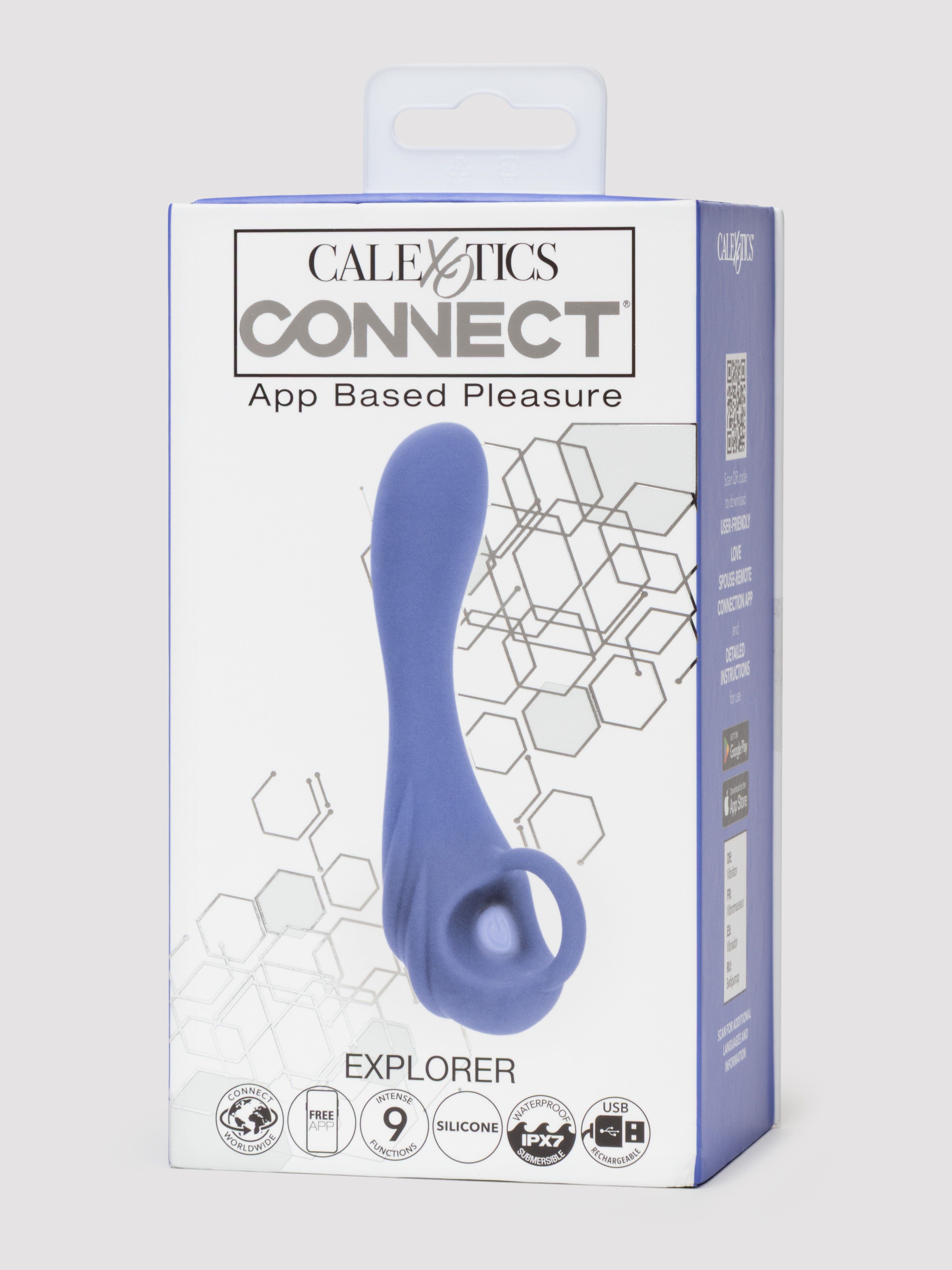 Connect Explorer App Controlled Vibrating Prostate Massager, Purple, hi-res