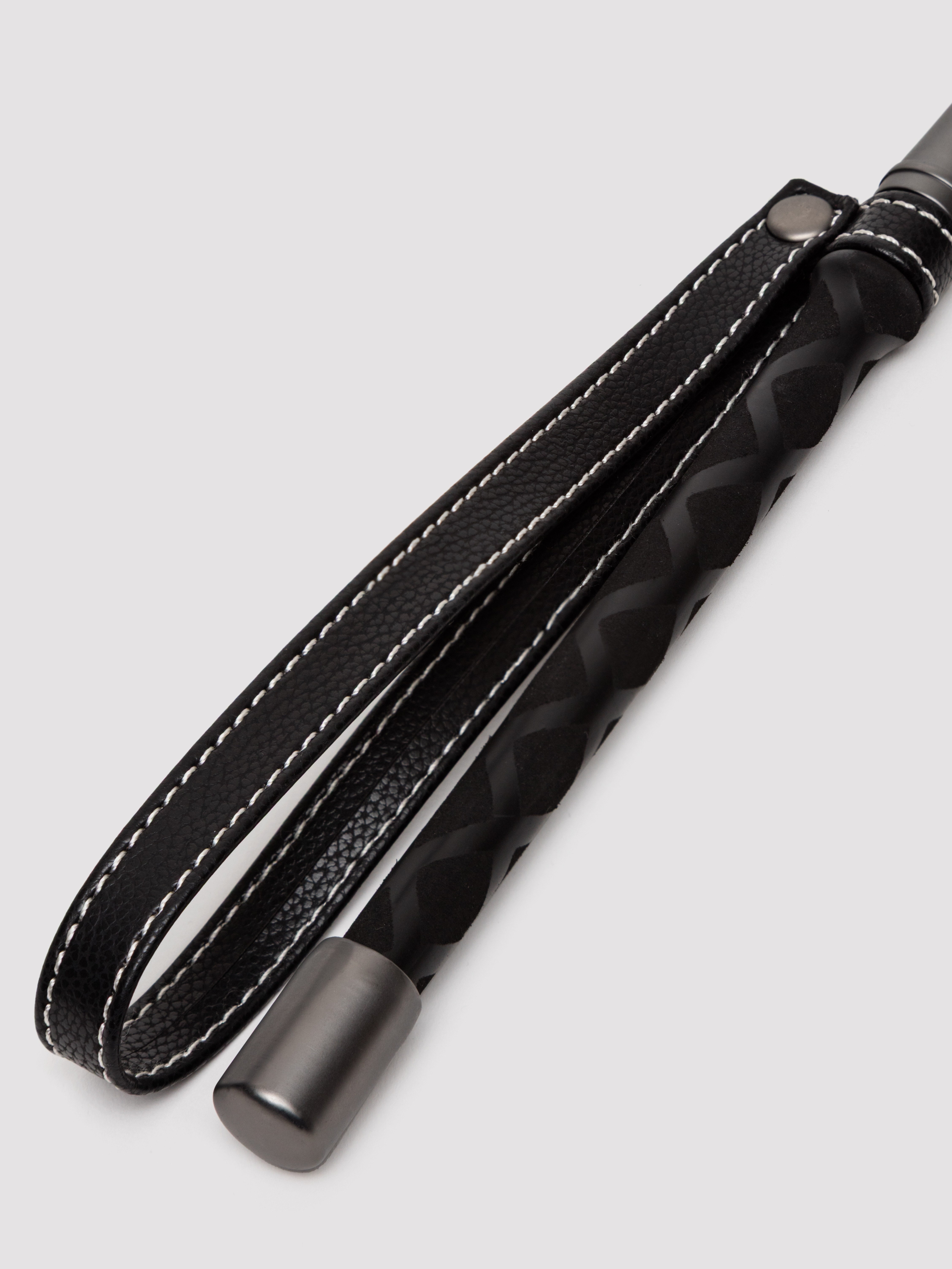 SEI MIO Rein in Desire Faux Leather Riding Crop, Black, hi-res