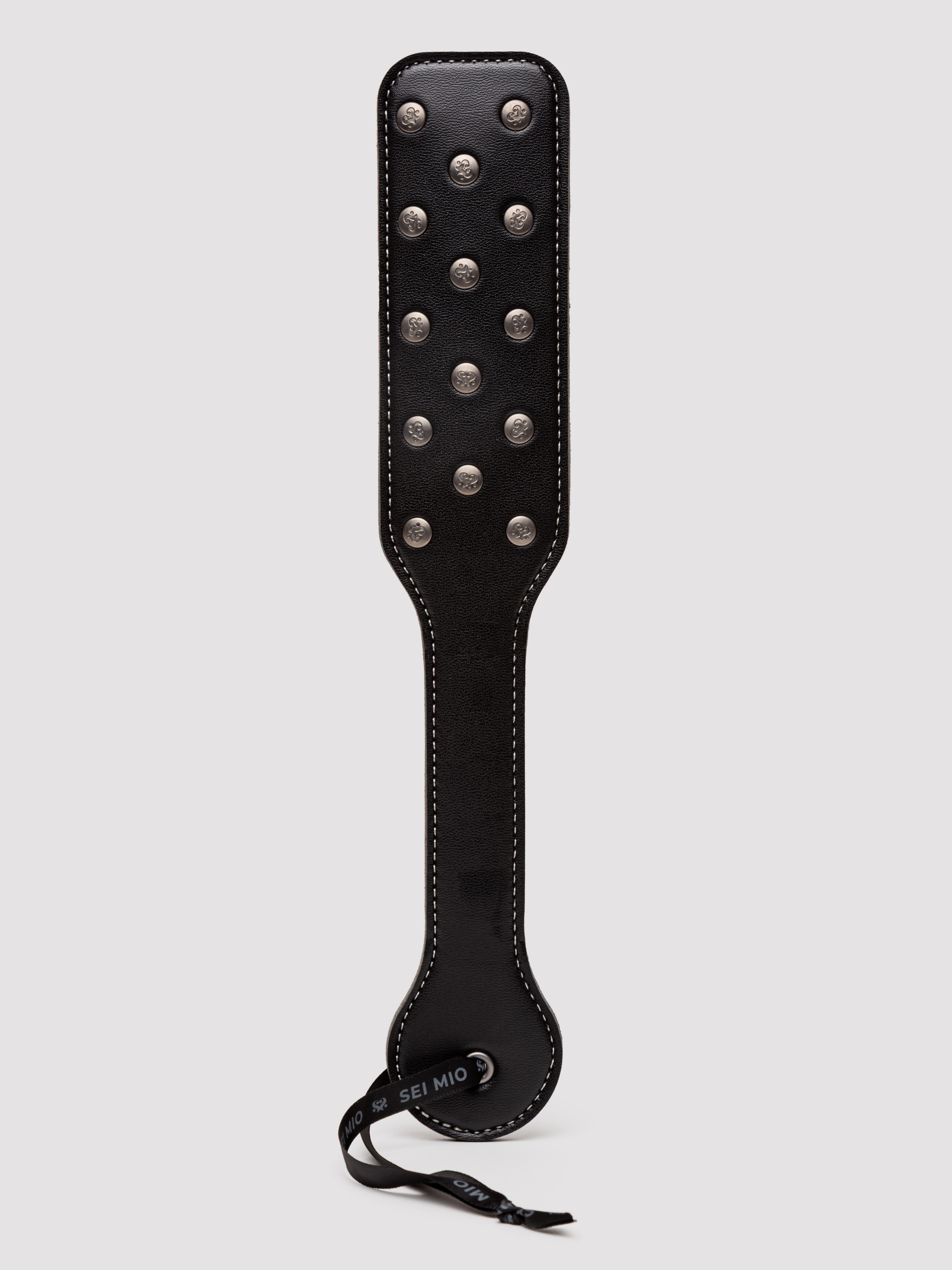 SEI MIO Studdy Hard Punishment Paddle with Studs, Black, hi-res