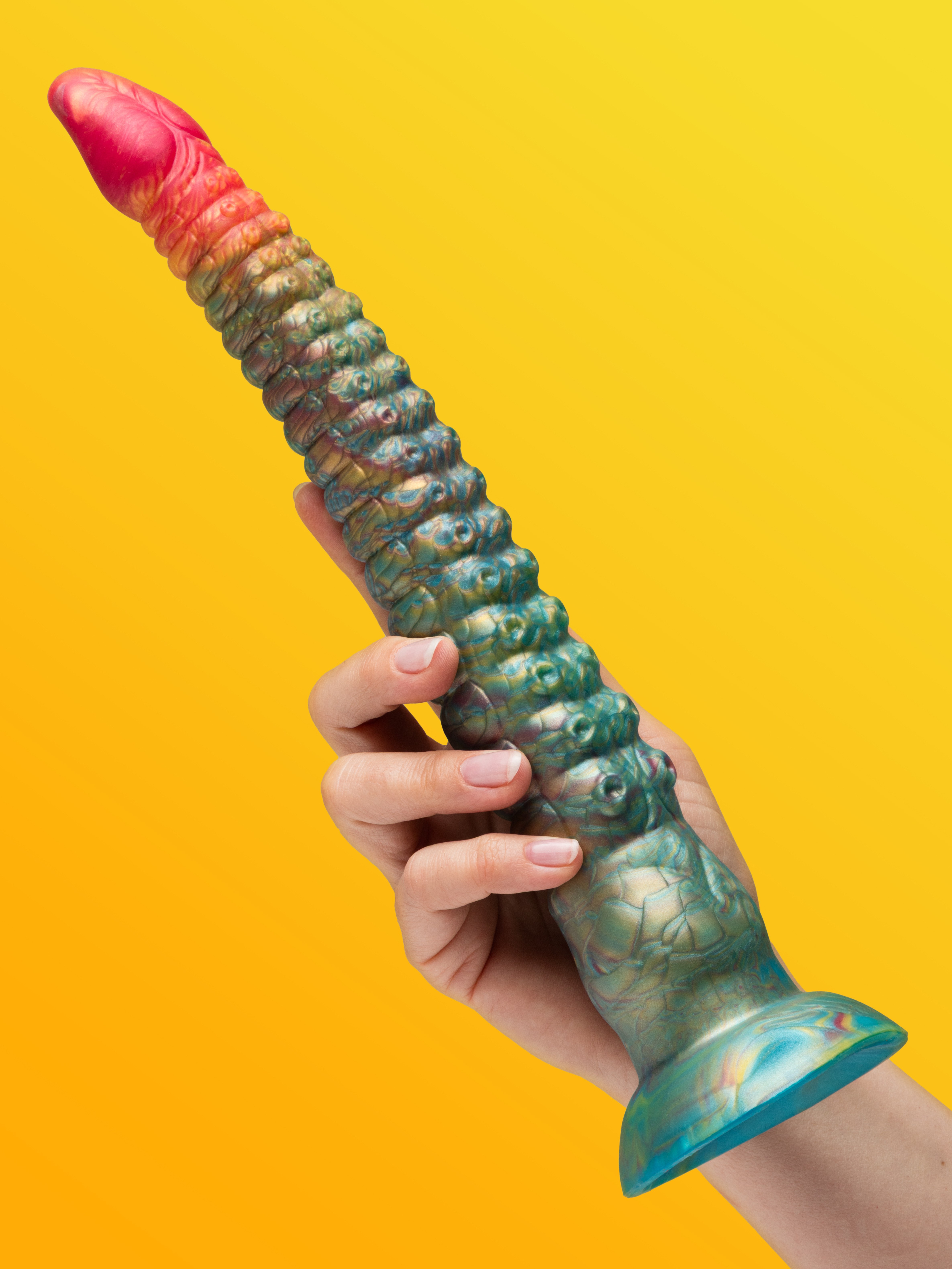 Creature Cocks Tenta-Dick Tentacle Silicone Dildo, Red, hi-res