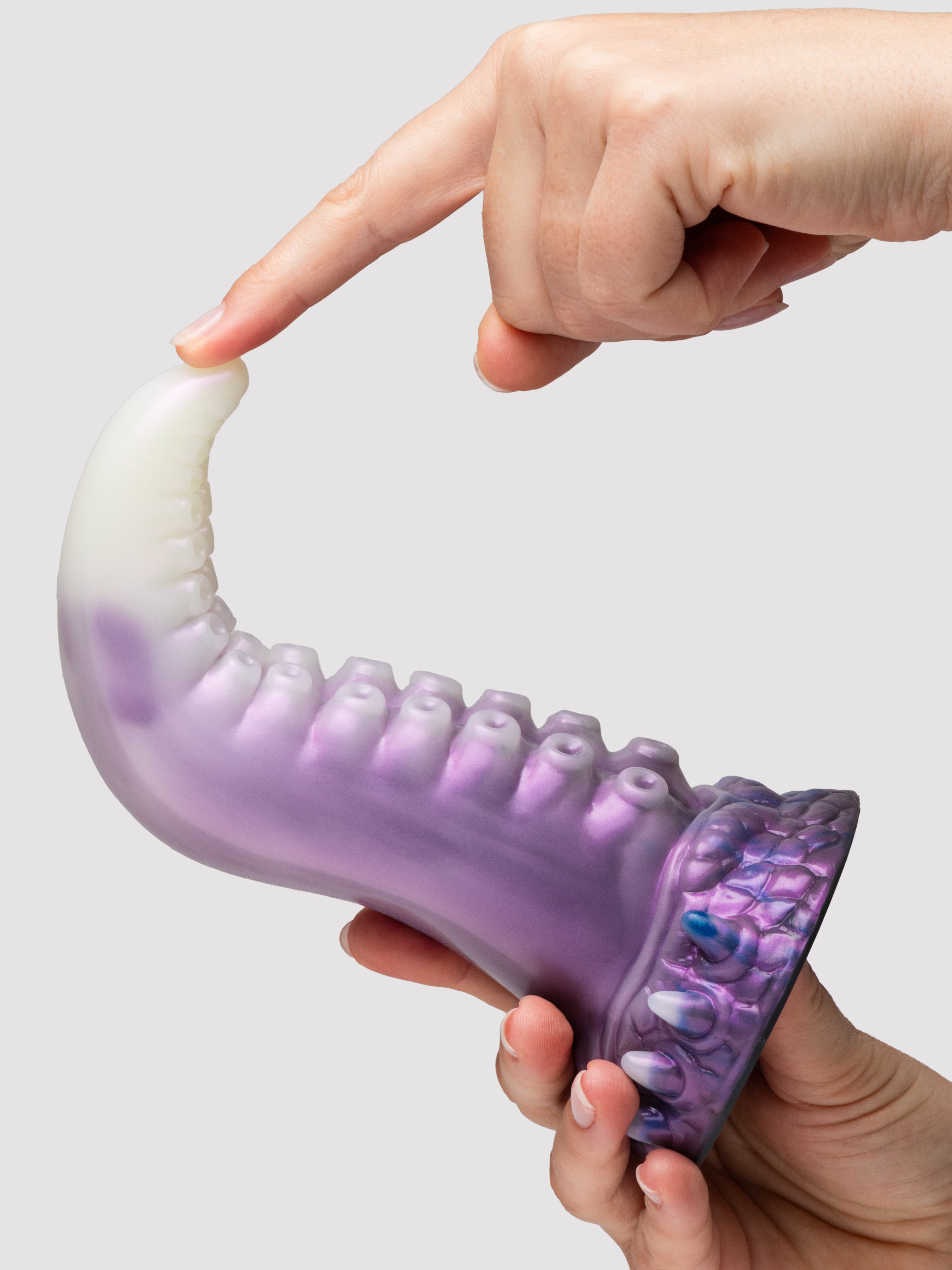 Creature Cocks Astropus Tentacle Silicone Dildo, Purple, hi-res