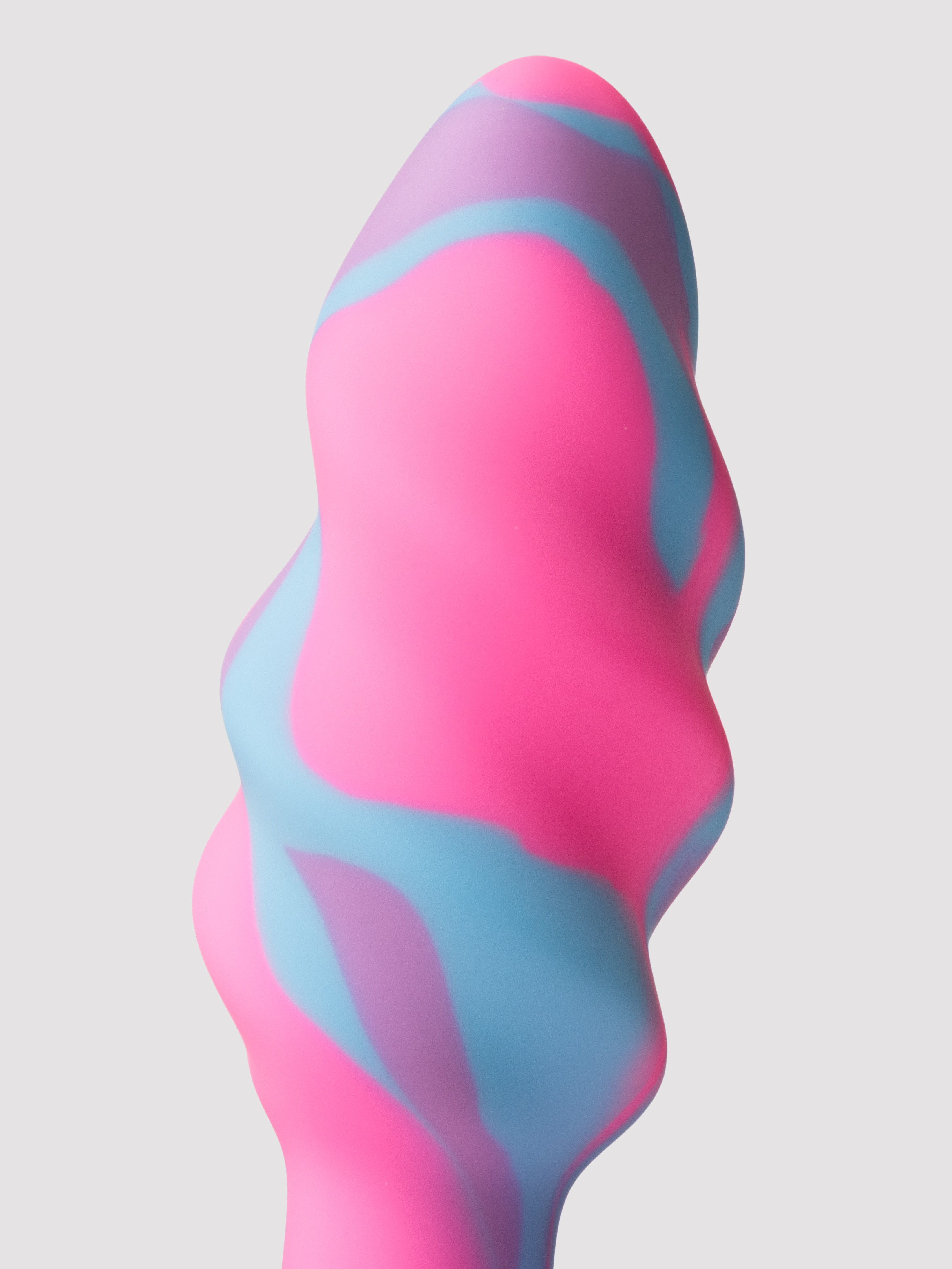 Creature Cocks Unicorn Swirl Small Silicone Butt Plug, Pink, hi-res