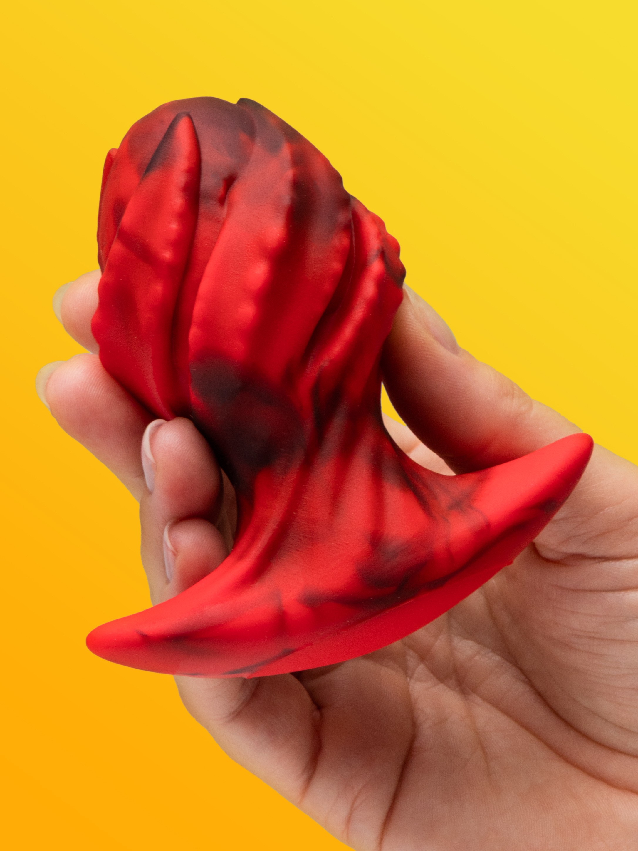 Creature Cocks Dragonspawn Medium Silicone Butt Plug, Red, hi-res