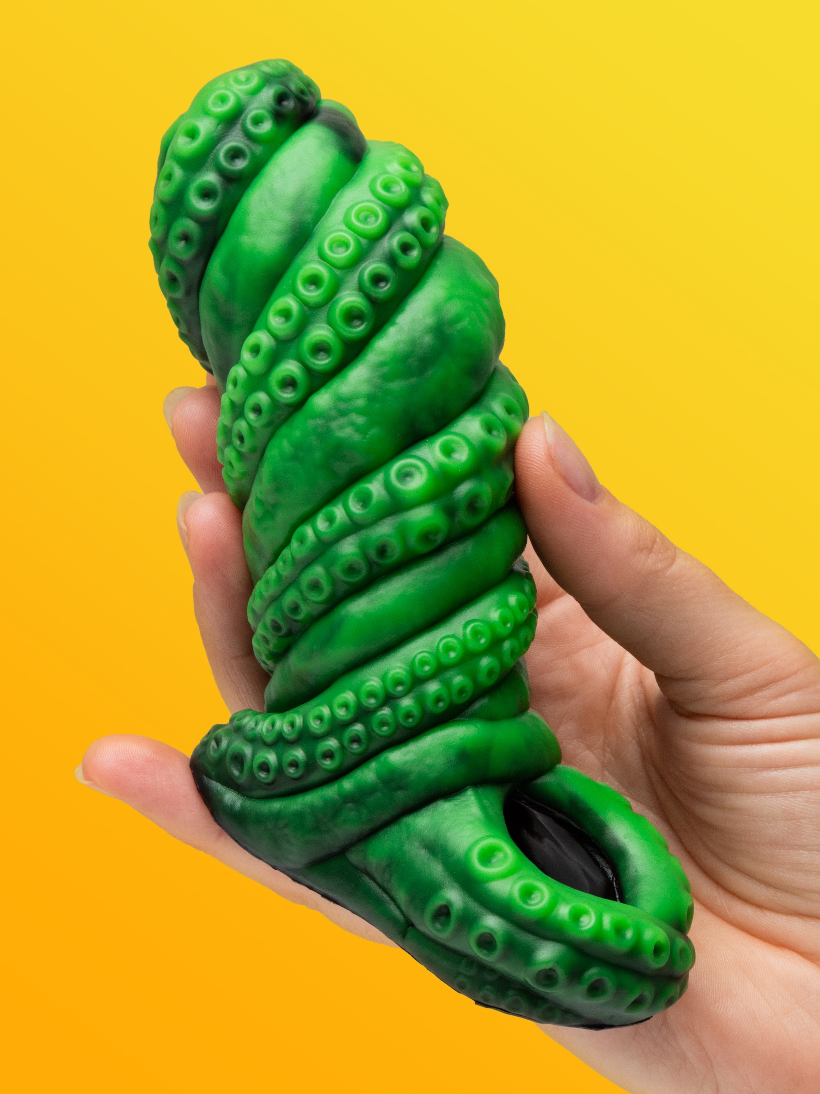 Creature Cocks Tenta Girth Silicone Penis Enhancer, Green, hi-res