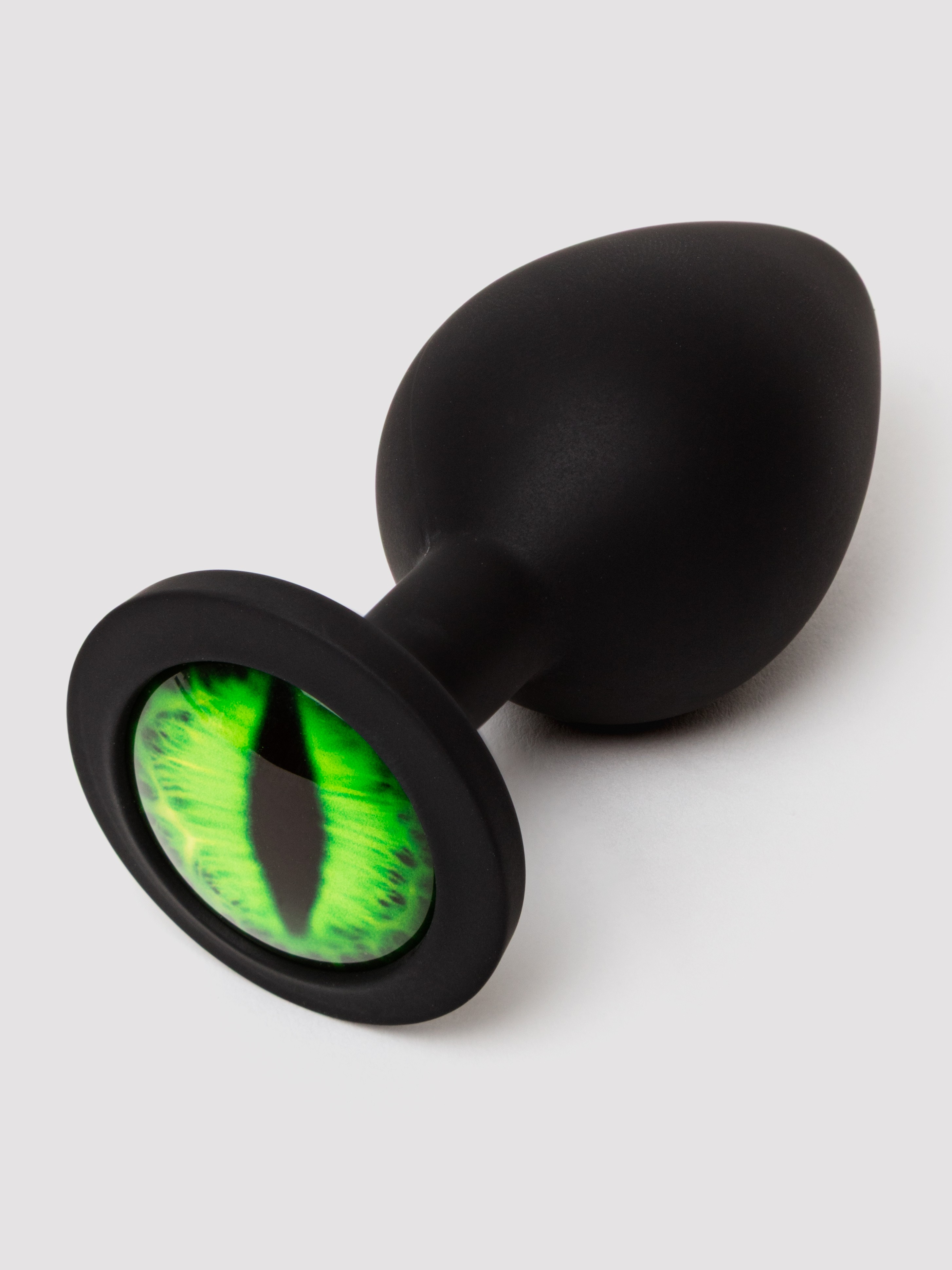 Creature Cocks Green Eye Silicone Medium Butt Plug, Black, hi-res