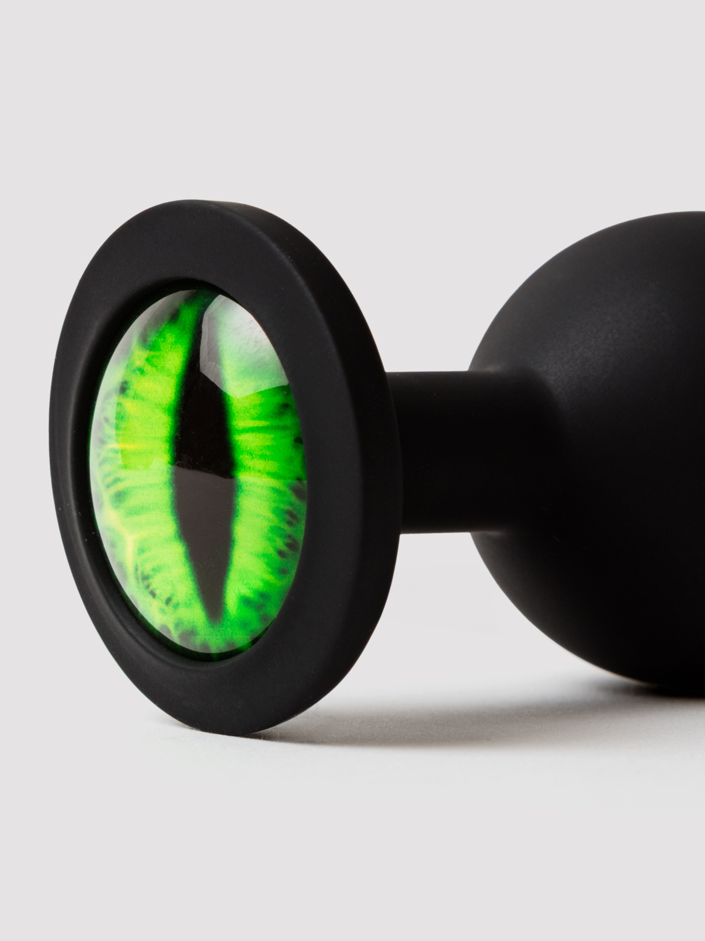 Creature Cocks Green Eye Silicone Medium Butt Plug, Black, hi-res