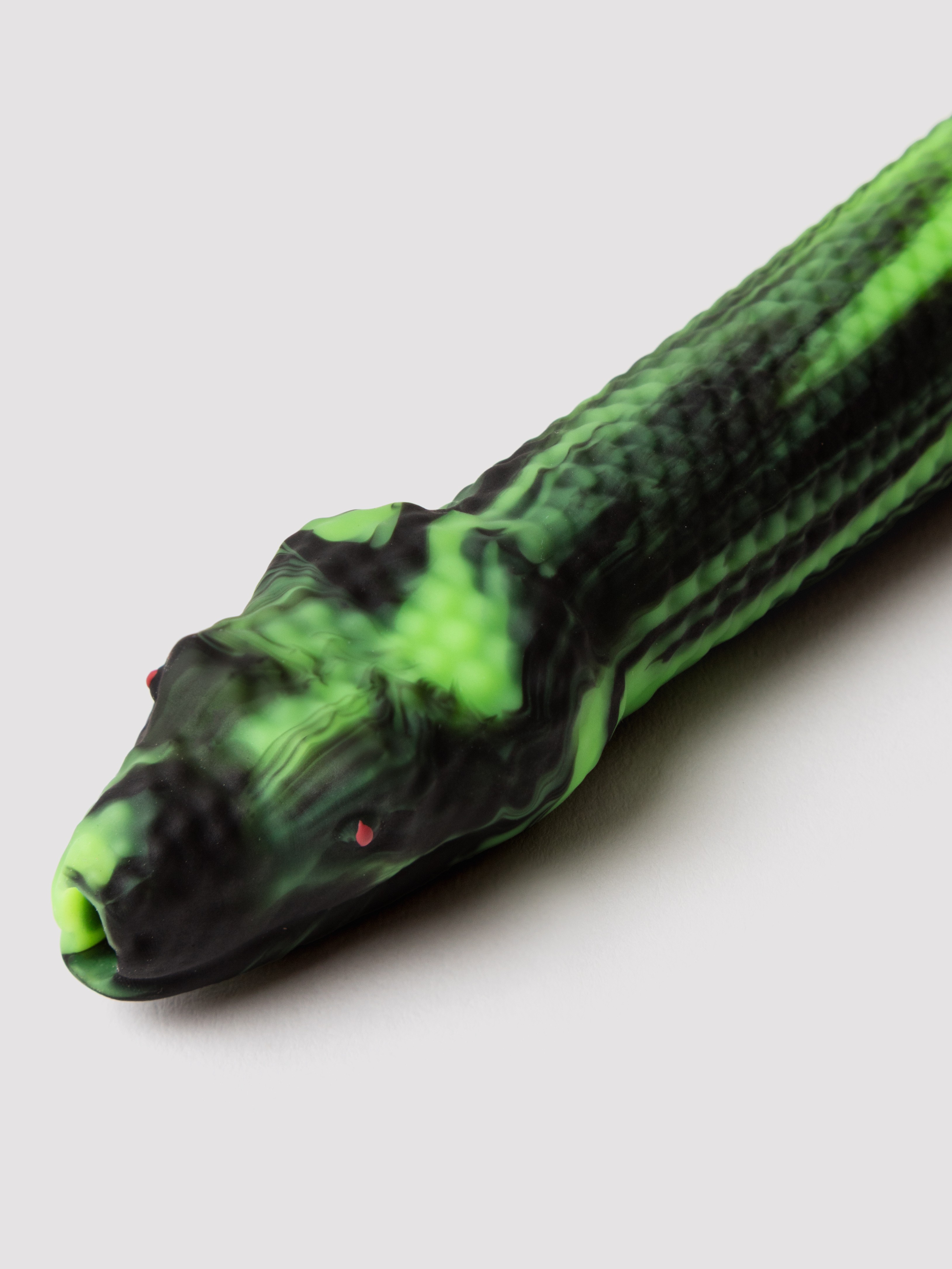 Creature Cocks Spitting Serpent Silicone Enema Snake, Green, hi-res