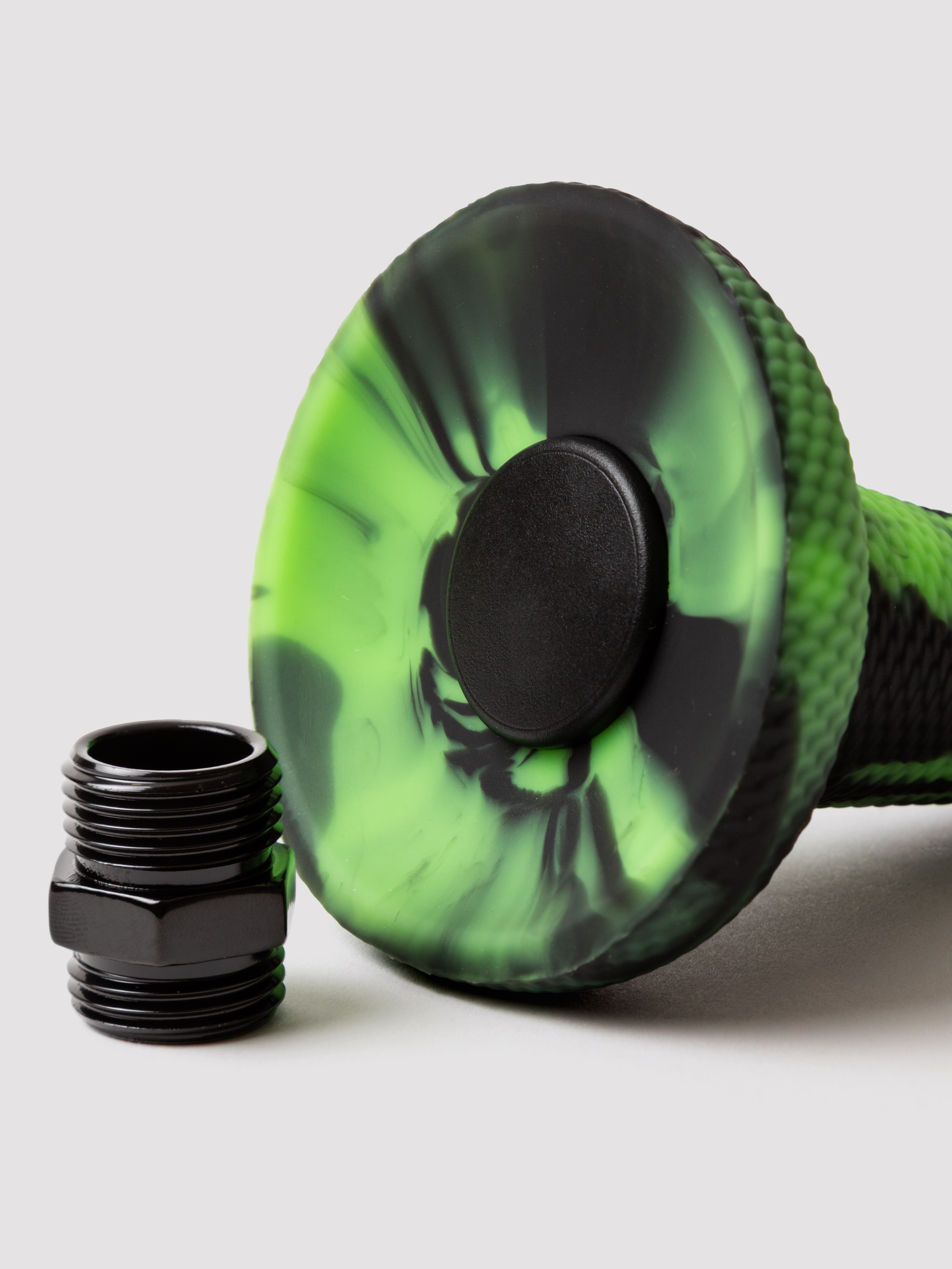 Creature Cocks Spitting Serpent Silicone Enema Snake, Green, hi-res