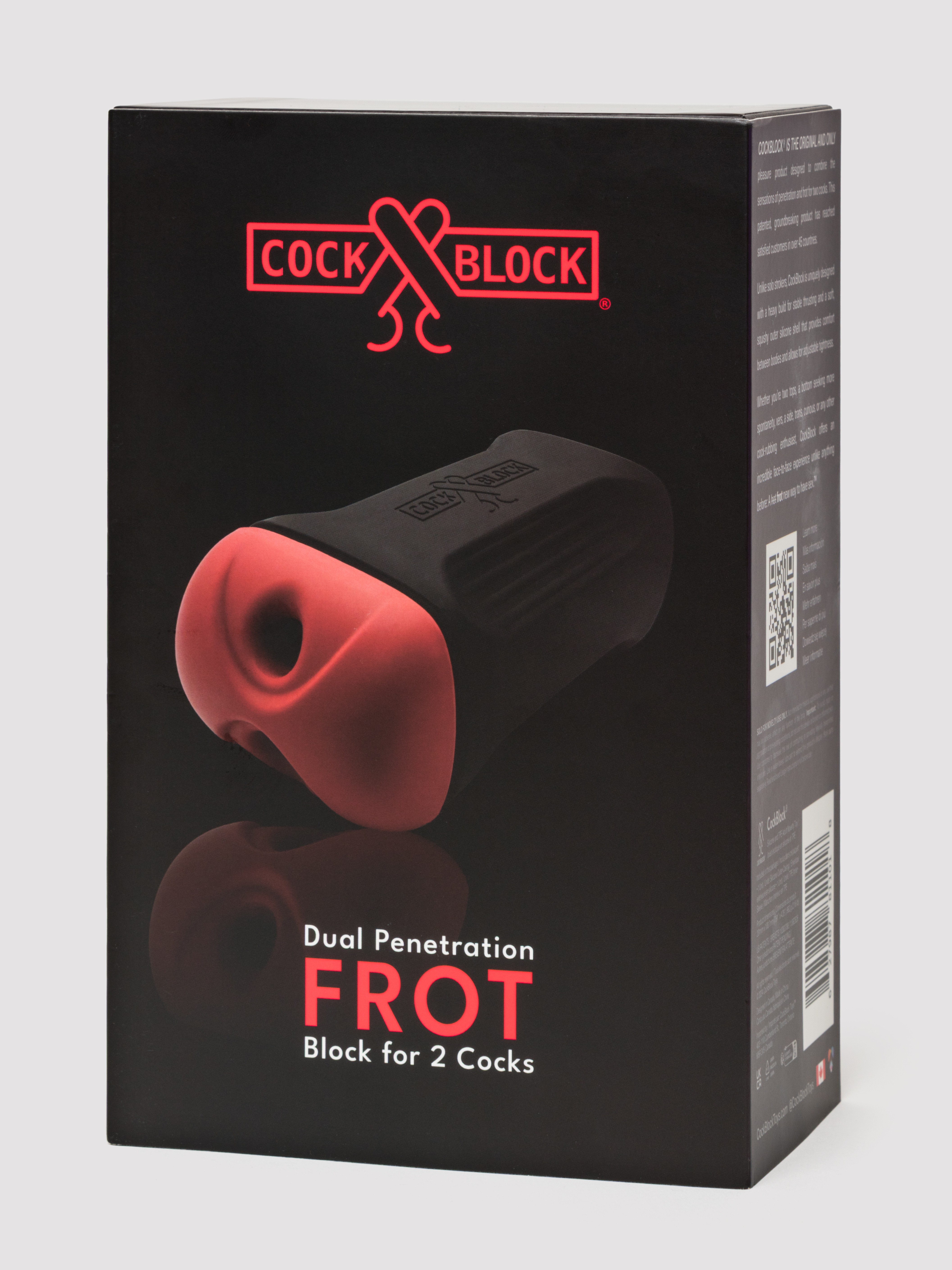 CockBlock Masturbator for Male Couples, Black, hi-res