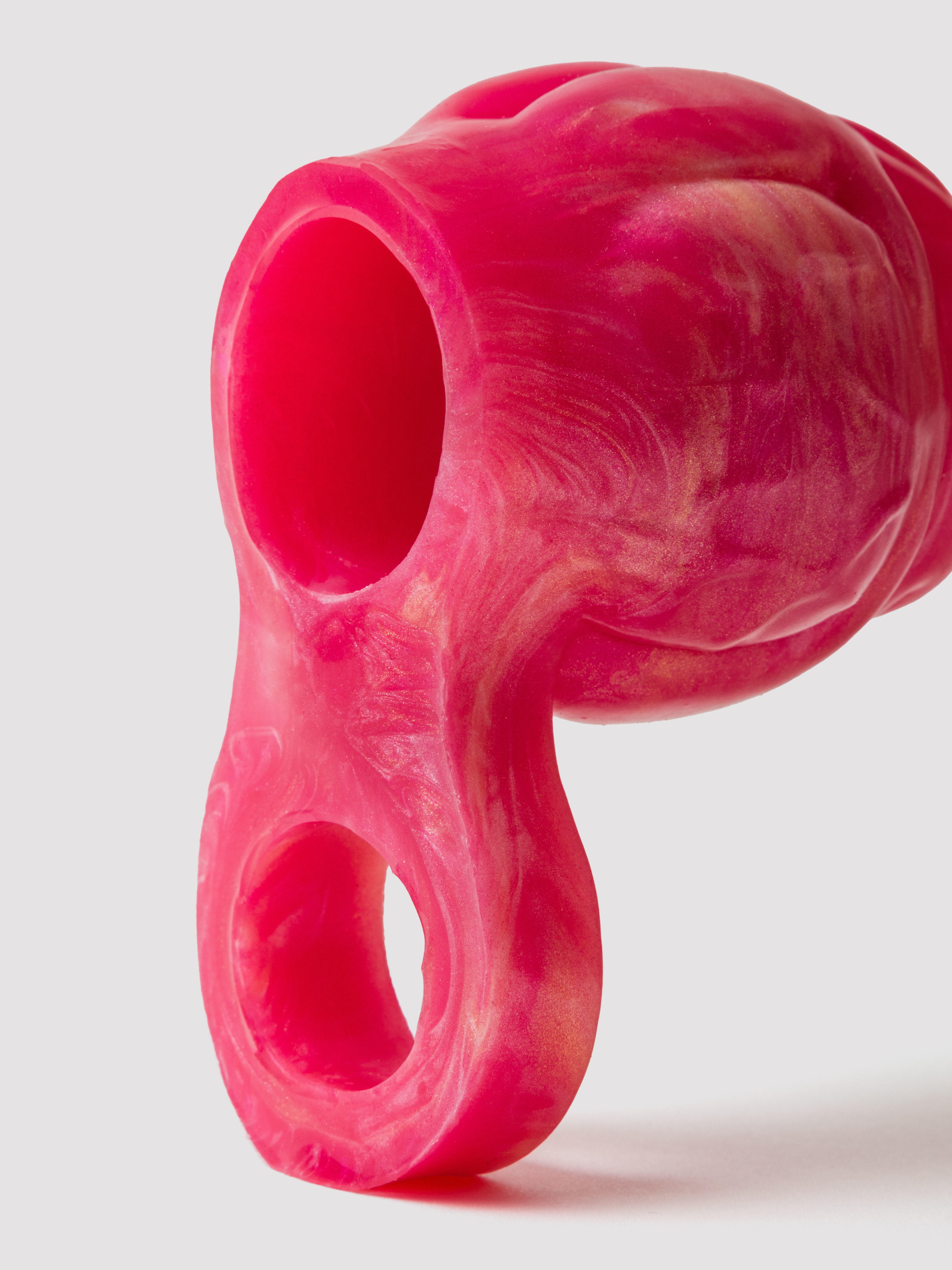 Kiotos Monstar Fantasy Silicone Penis Sleeve with Ball Loop, Pink, hi-res