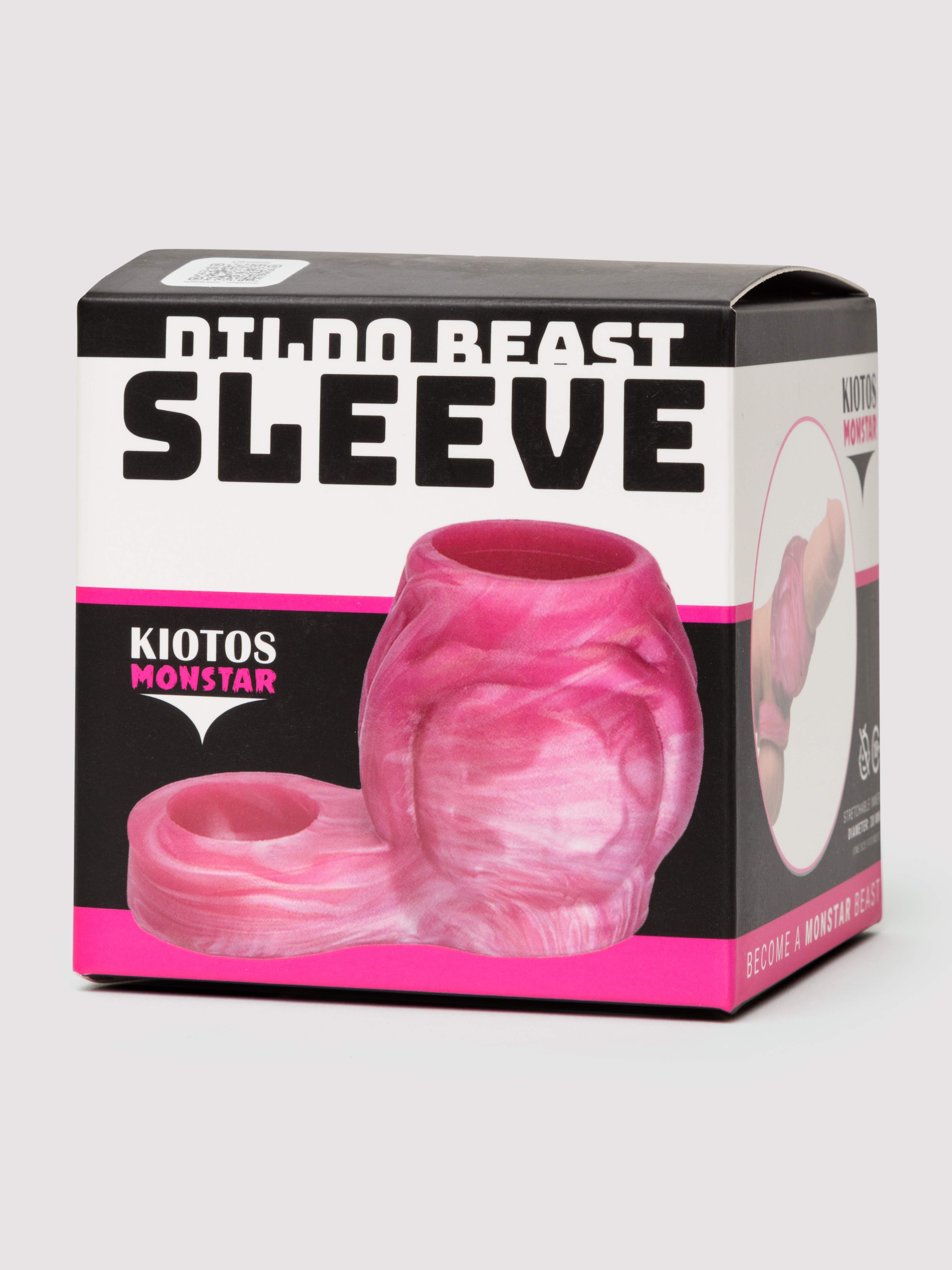 Kiotos Monstar Fantasy Silicone Penis Sleeve with Ball Loop, Pink, hi-res