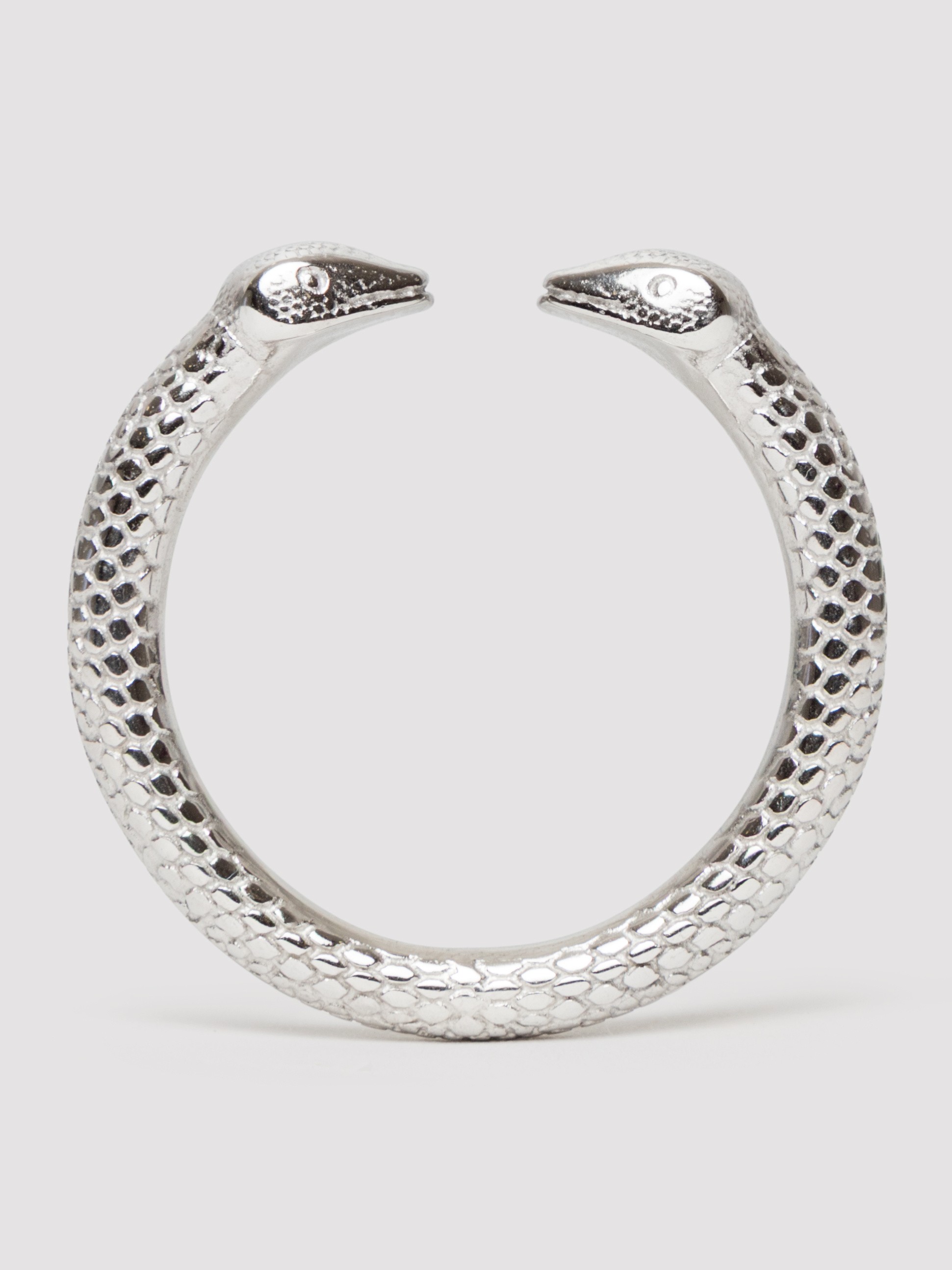 Stainless Steel Serpent Penis Glans Ring, Silver, hi-res