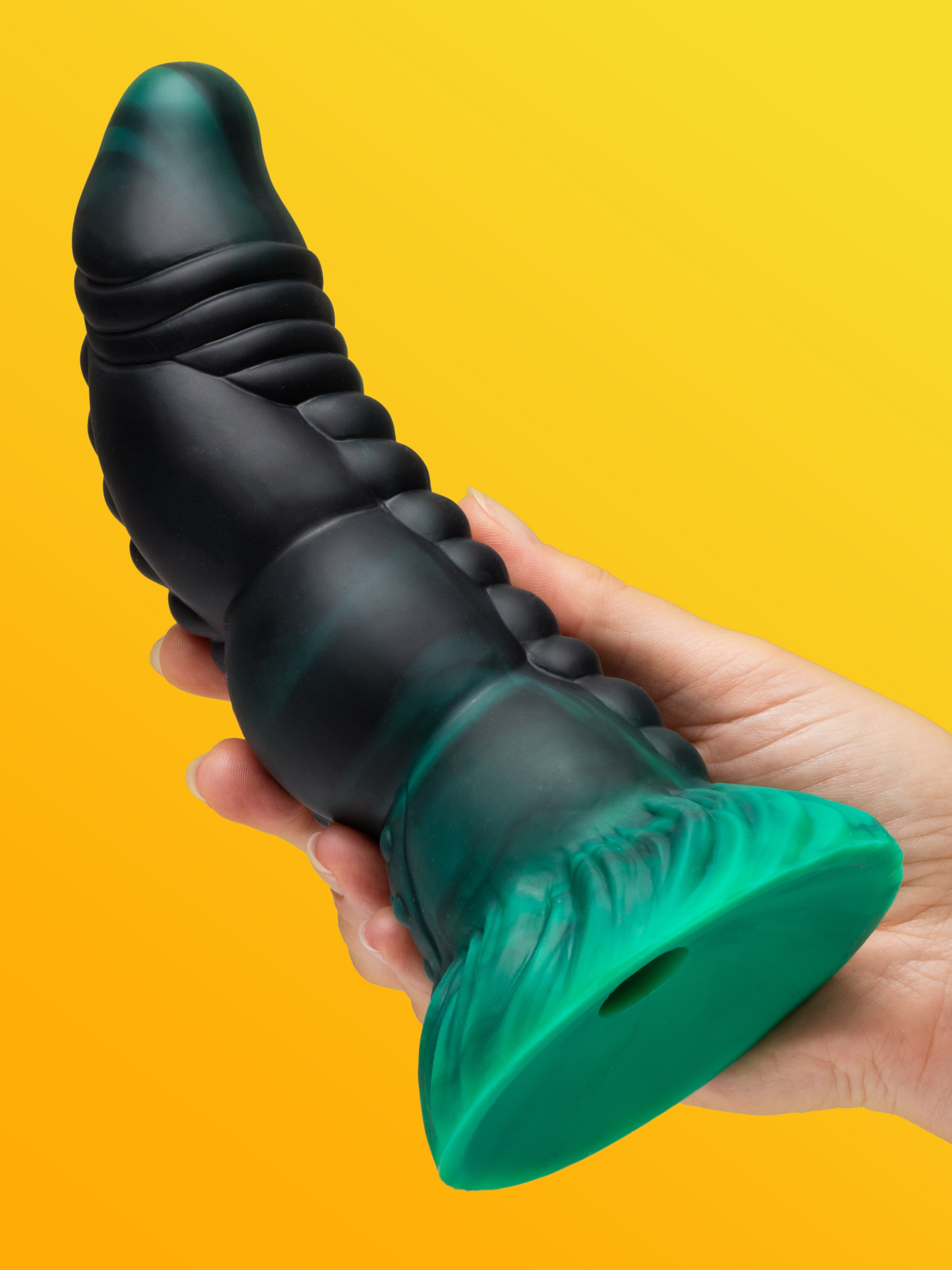 Doc Johnson Fantasy Green Serpent Dildo, Green, hi-res