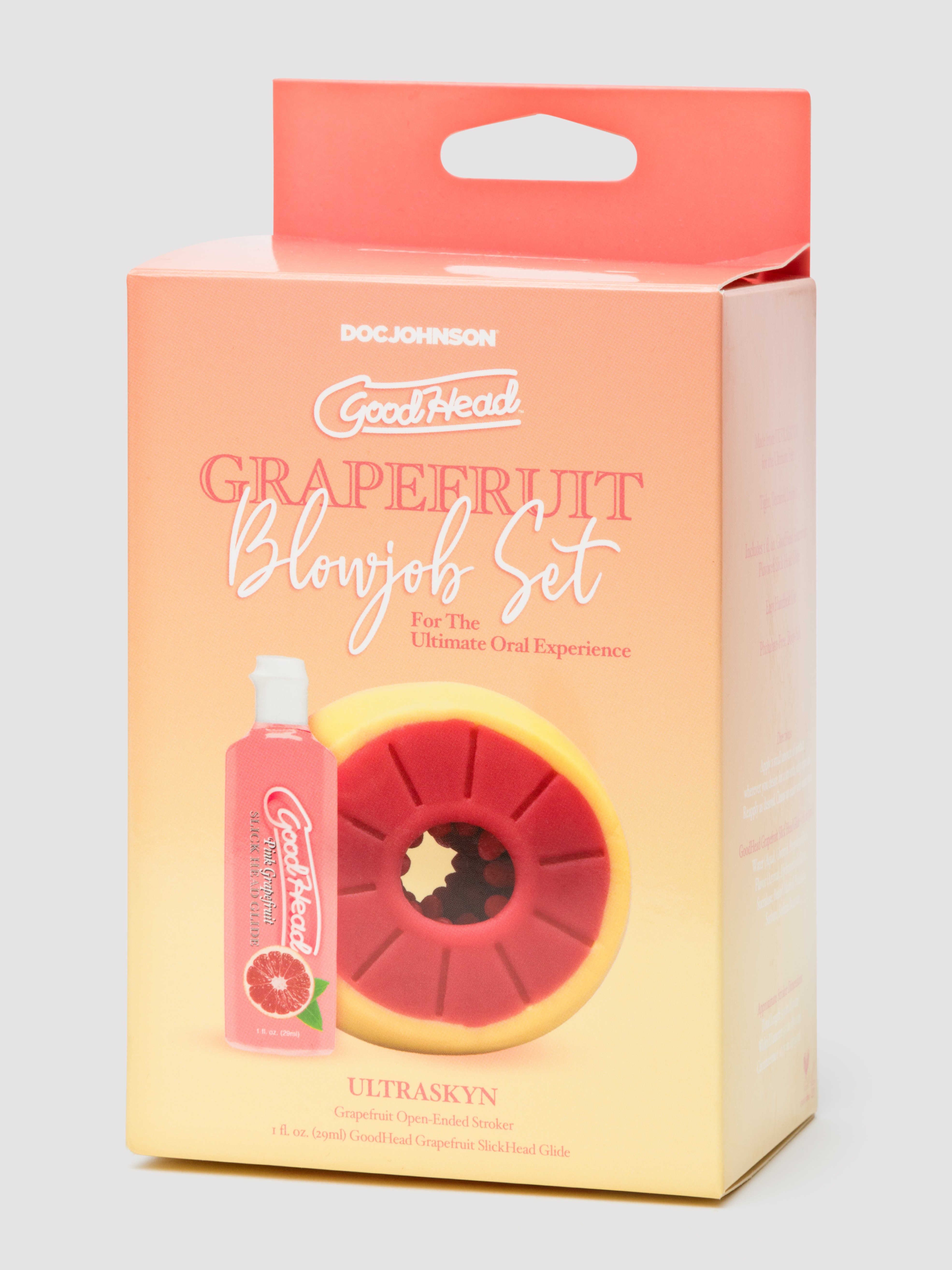 Doc Johnson GoodHead Grapefruit Blowjob Set (2 Piece), Red, hi-res