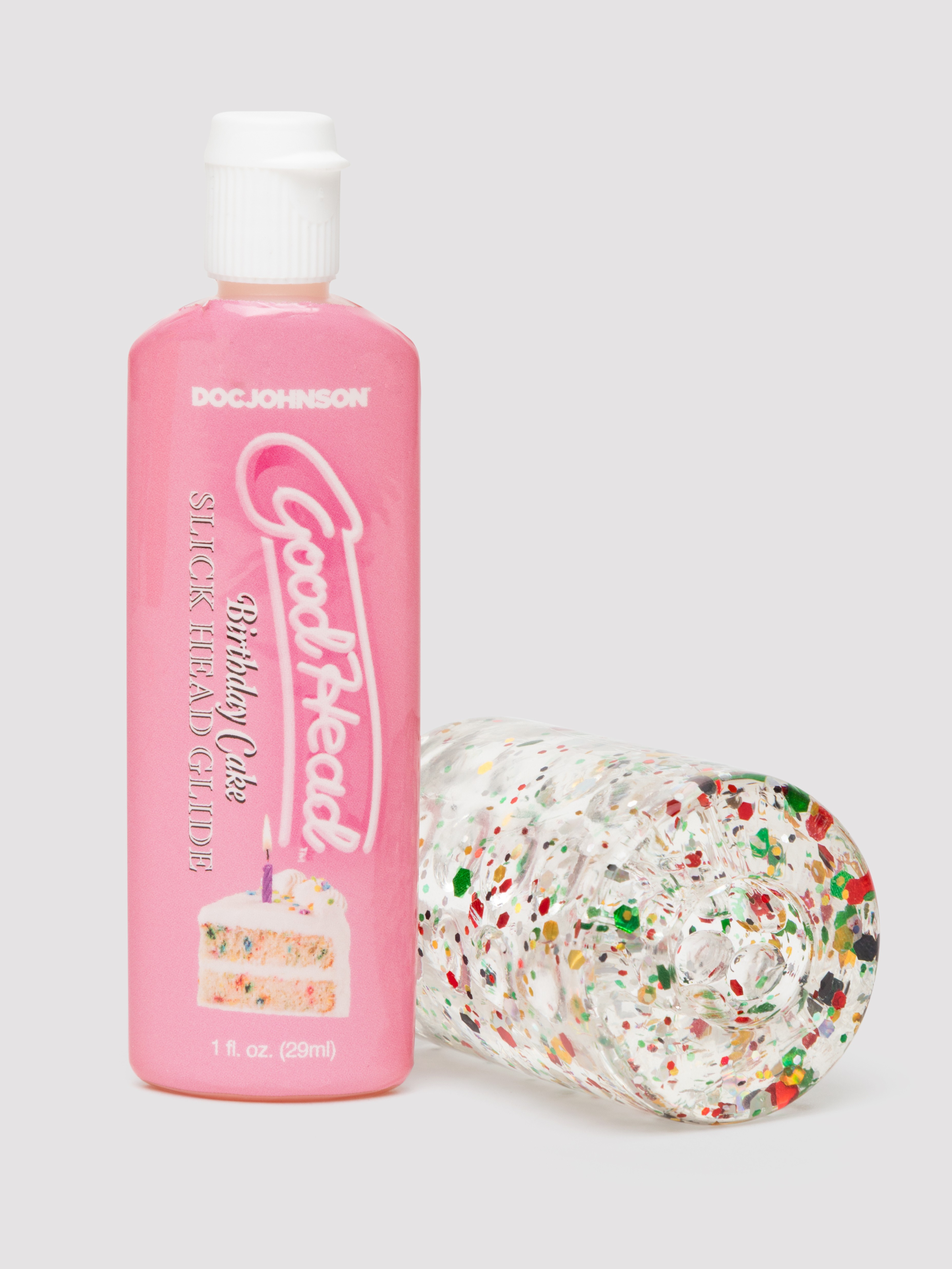 Doc Johnson GoodHead Birthday Blowjob Kit (2 Piece), Clear, hi-res