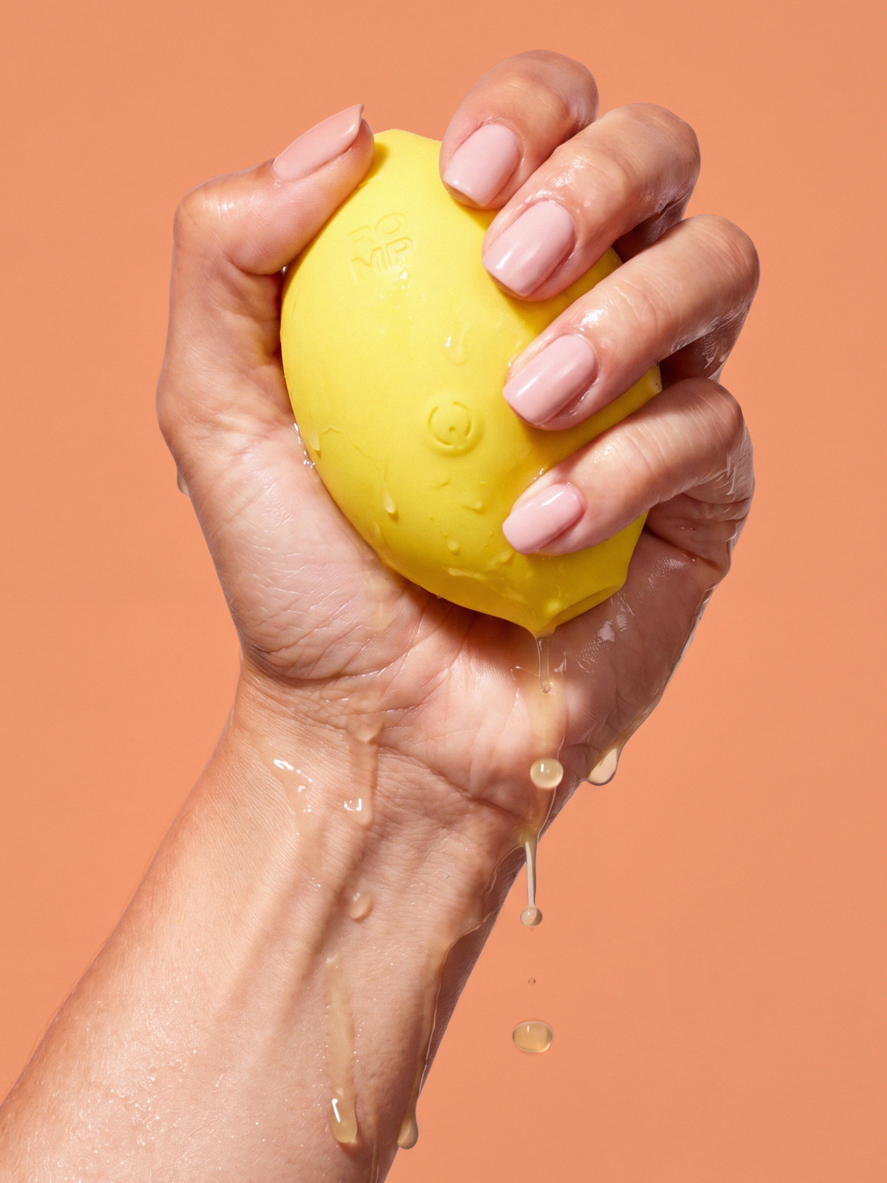 Lemon Toy Clitoral Massager by ROMP, Yellow, hi-res