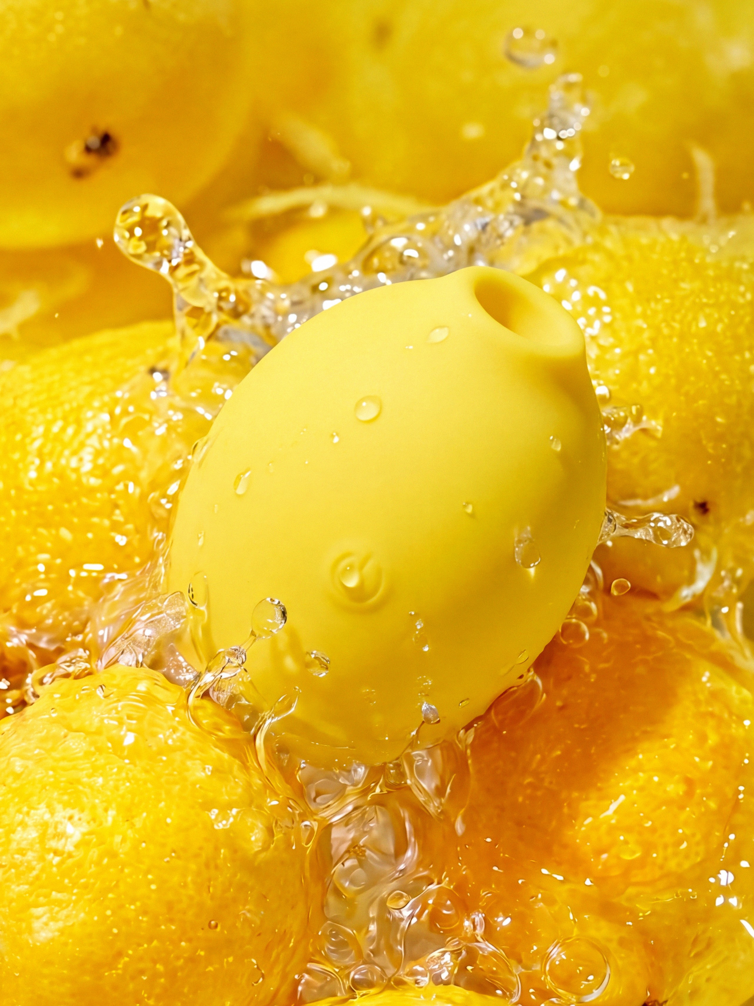 Lemon Toy Clitoral Massager by ROMP, Yellow, hi-res