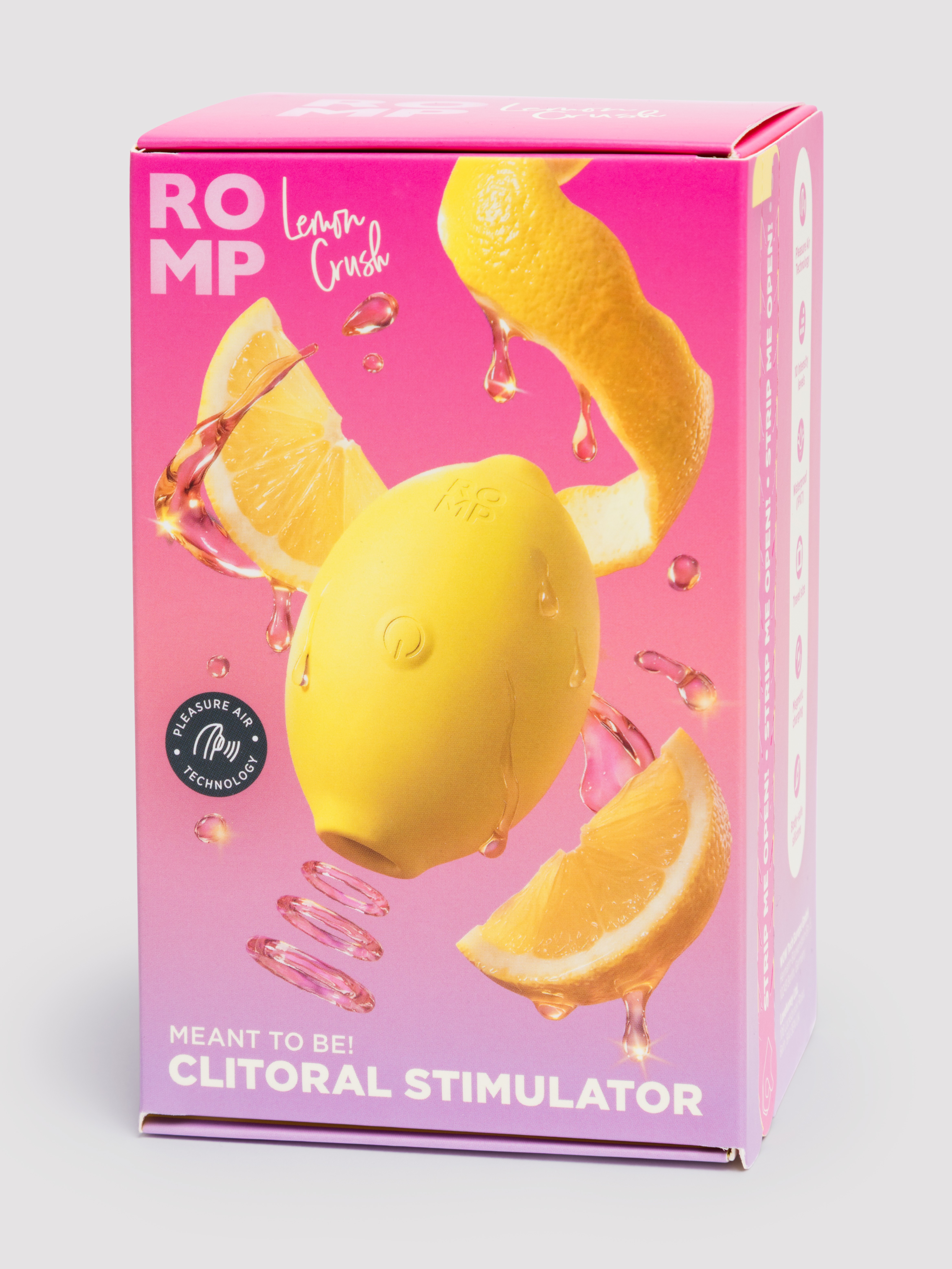 Lemon Toy Clitoral Massager by ROMP, Yellow, hi-res