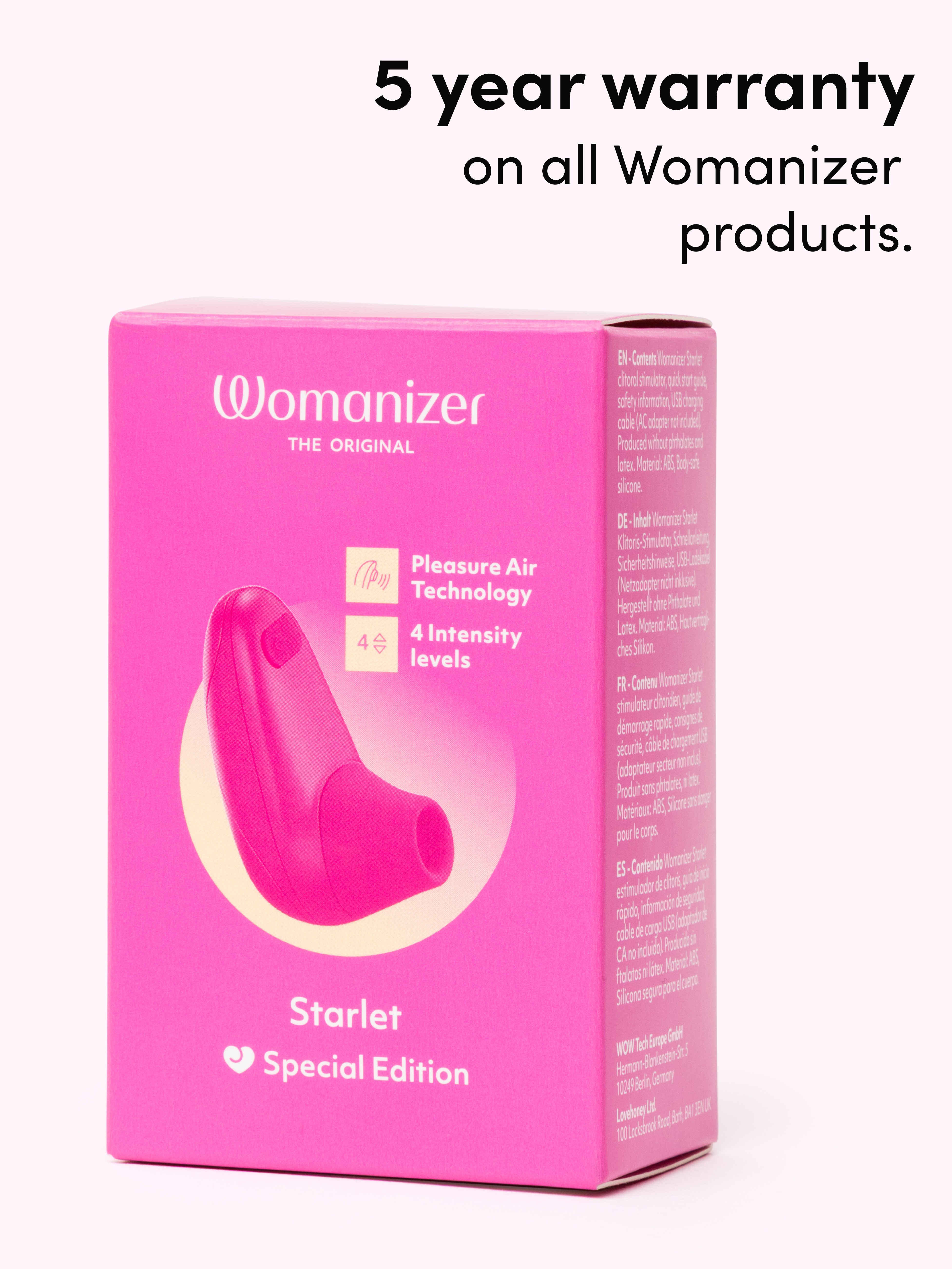 Womanizer Starlet Rechargeable Clitoral Stimulator, Pink, hi-res